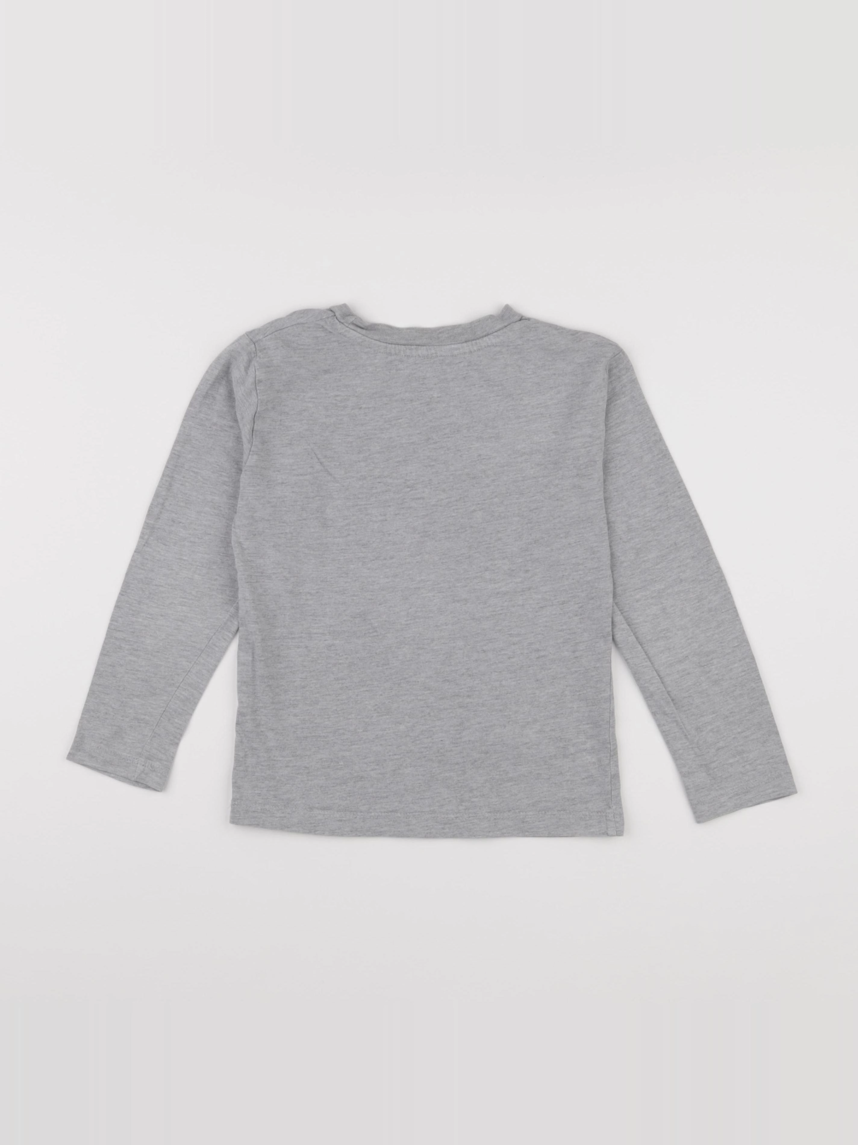 Monoprix - tee-shirt gris - 6 ans
