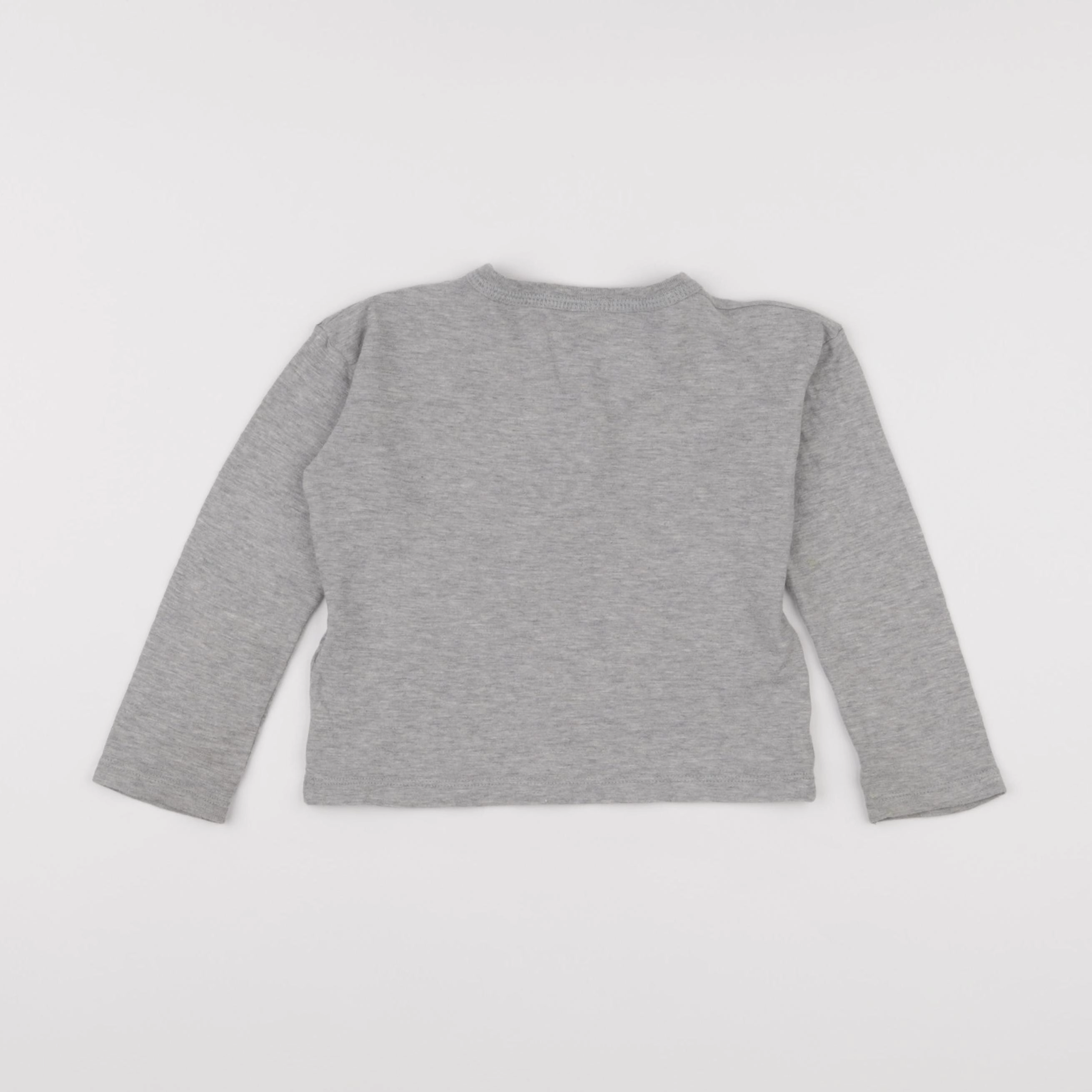 Petit Bateau - tee-shirt gris - 4 ans
