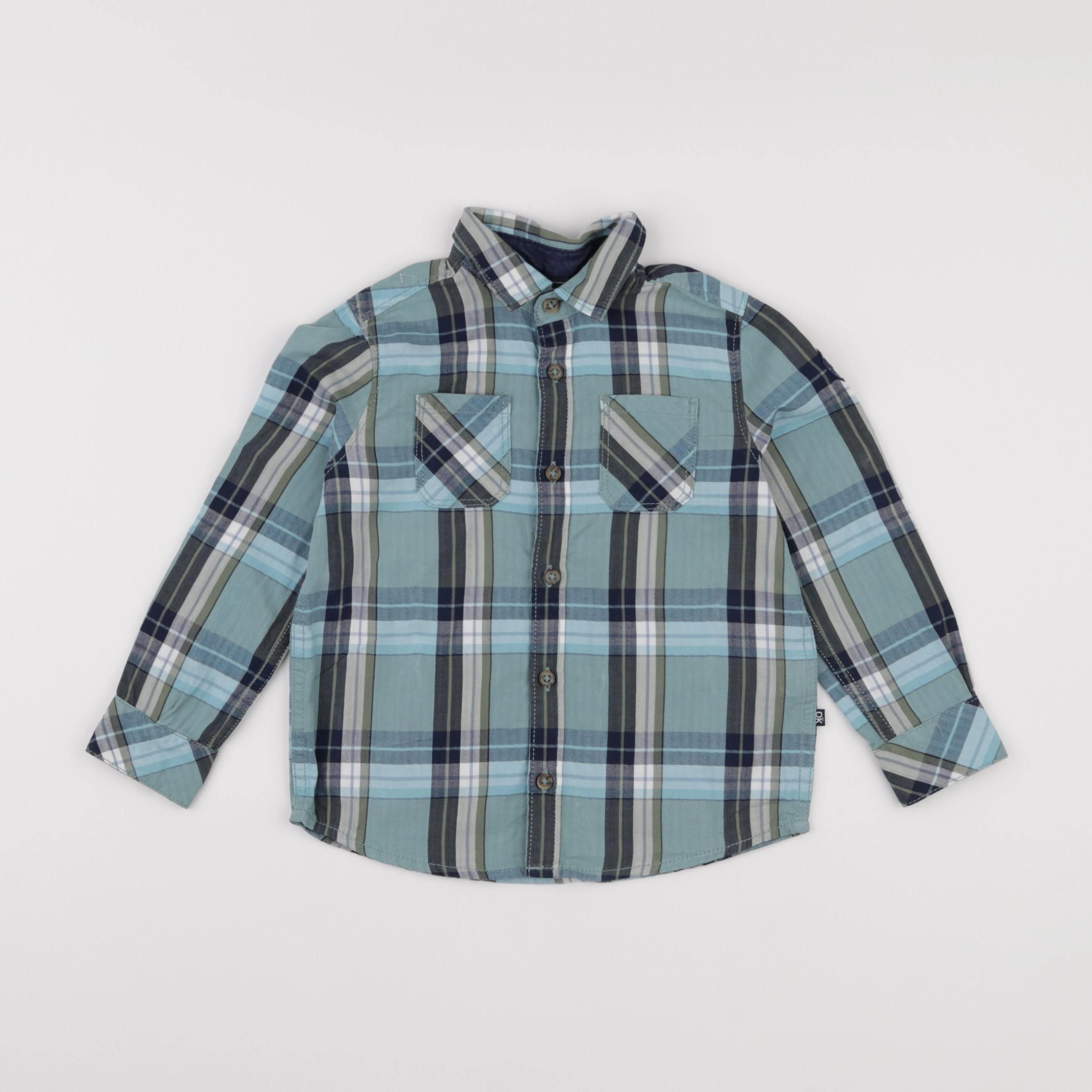Okaidi - chemise bleu - 3 ans