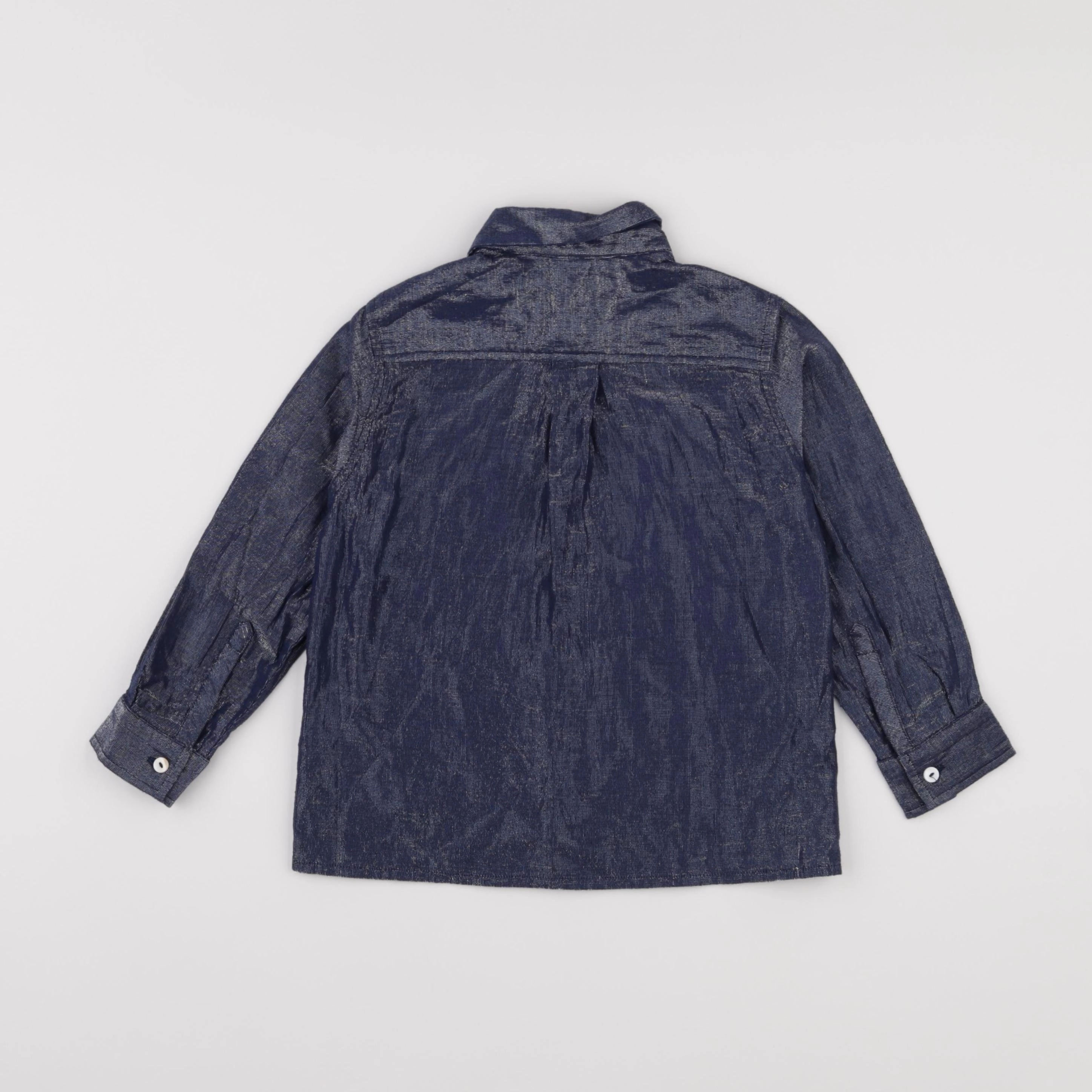 Bonton - chemise bleu, argent - 4 ans