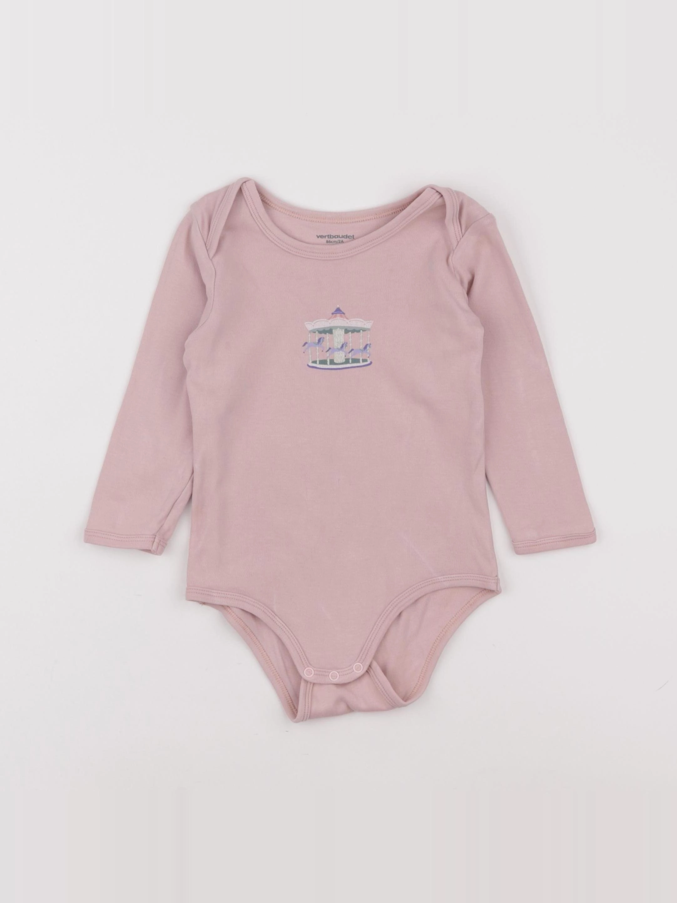 Vertbaudet - body rose - 2 ans