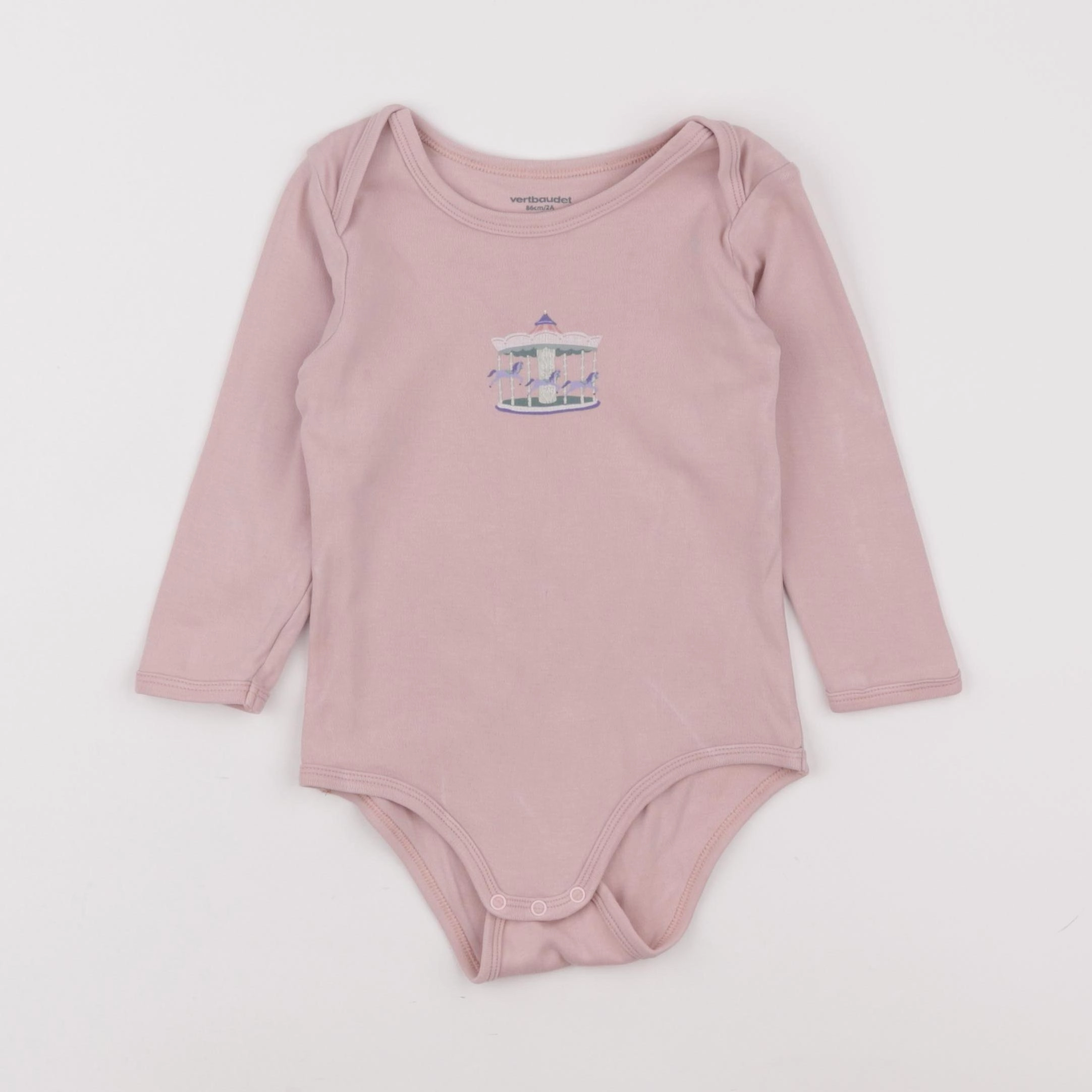 Vertbaudet - body rose - 2 ans