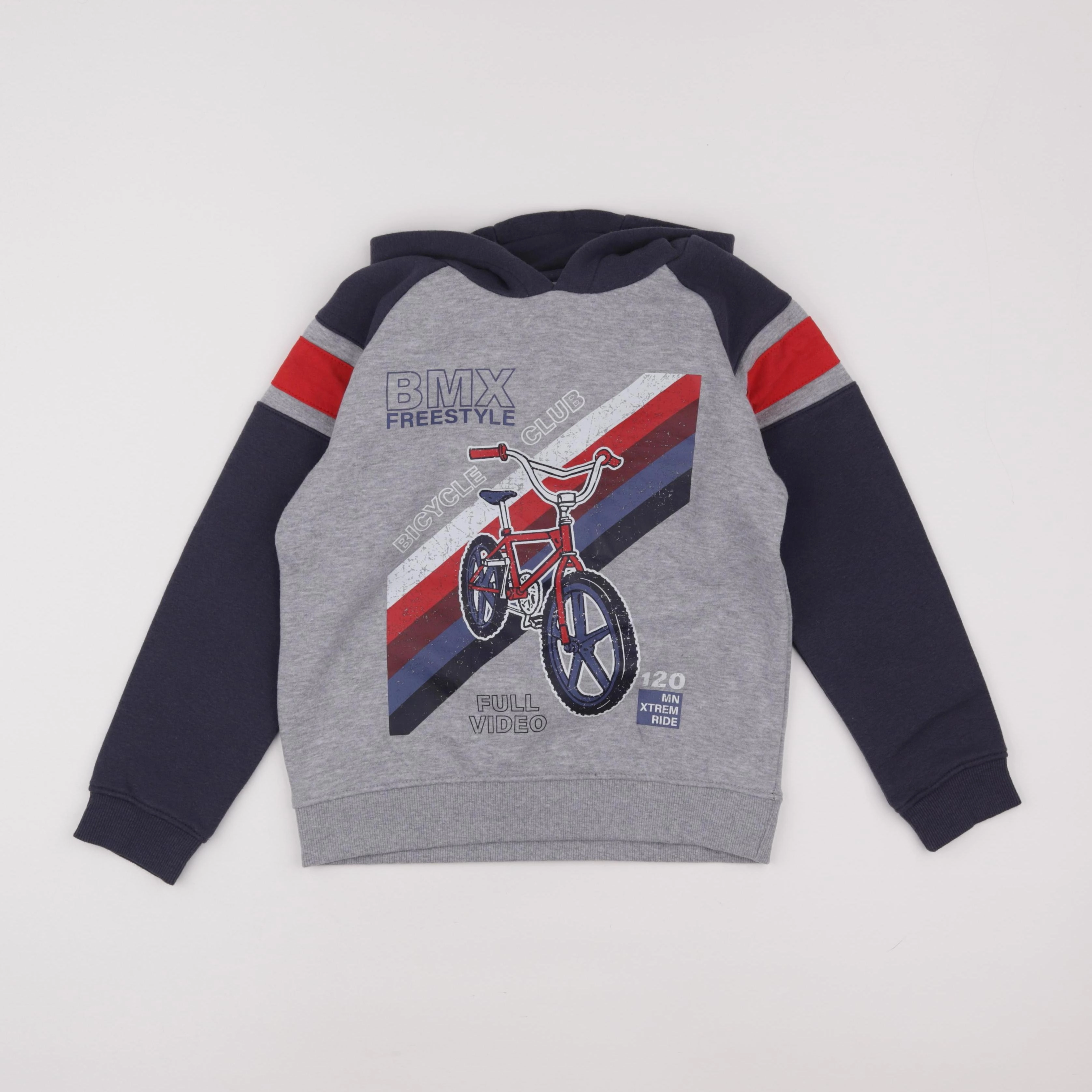 Vertbaudet - sweat multicolore - 10 ans