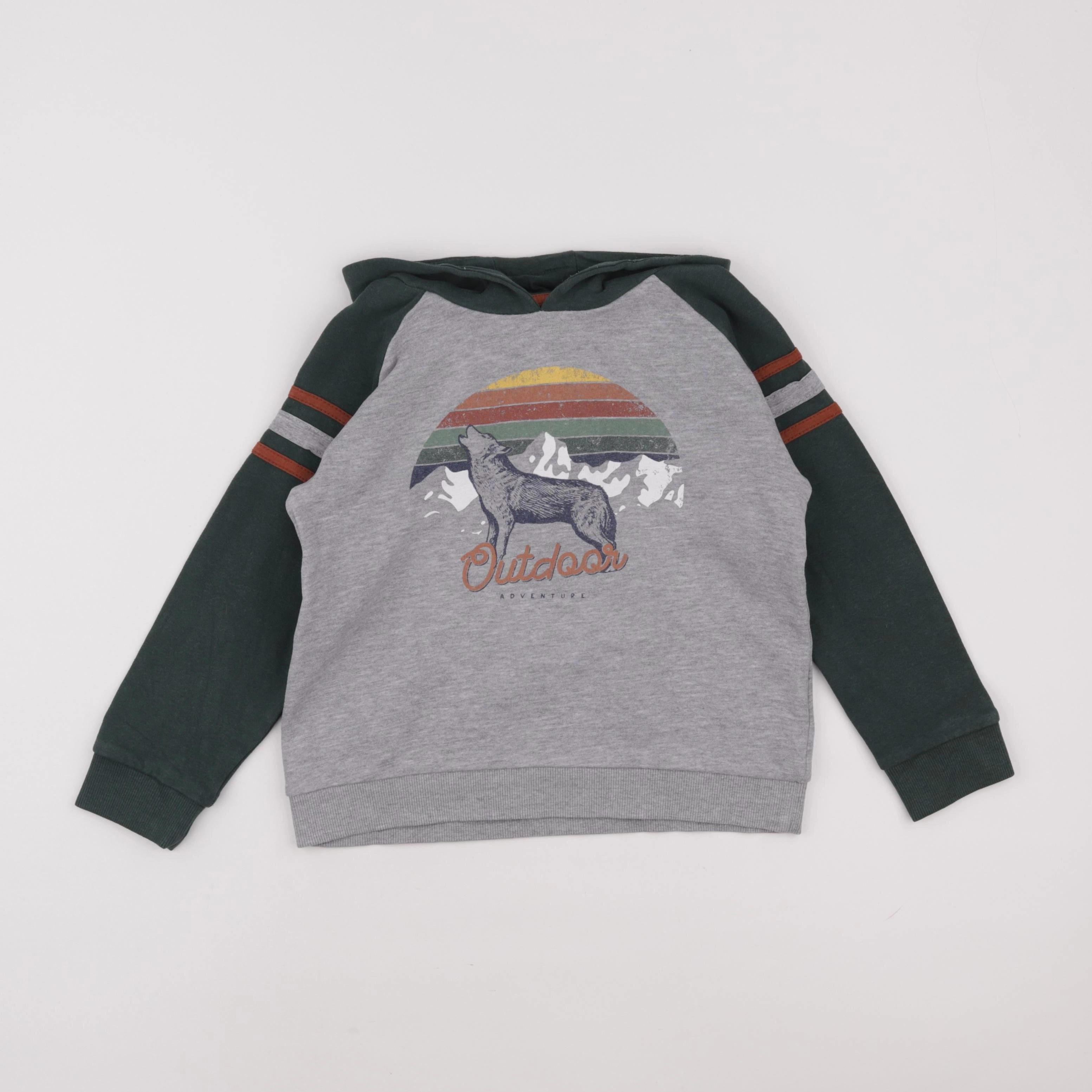 Vertbaudet - sweat multicolore - 8 ans