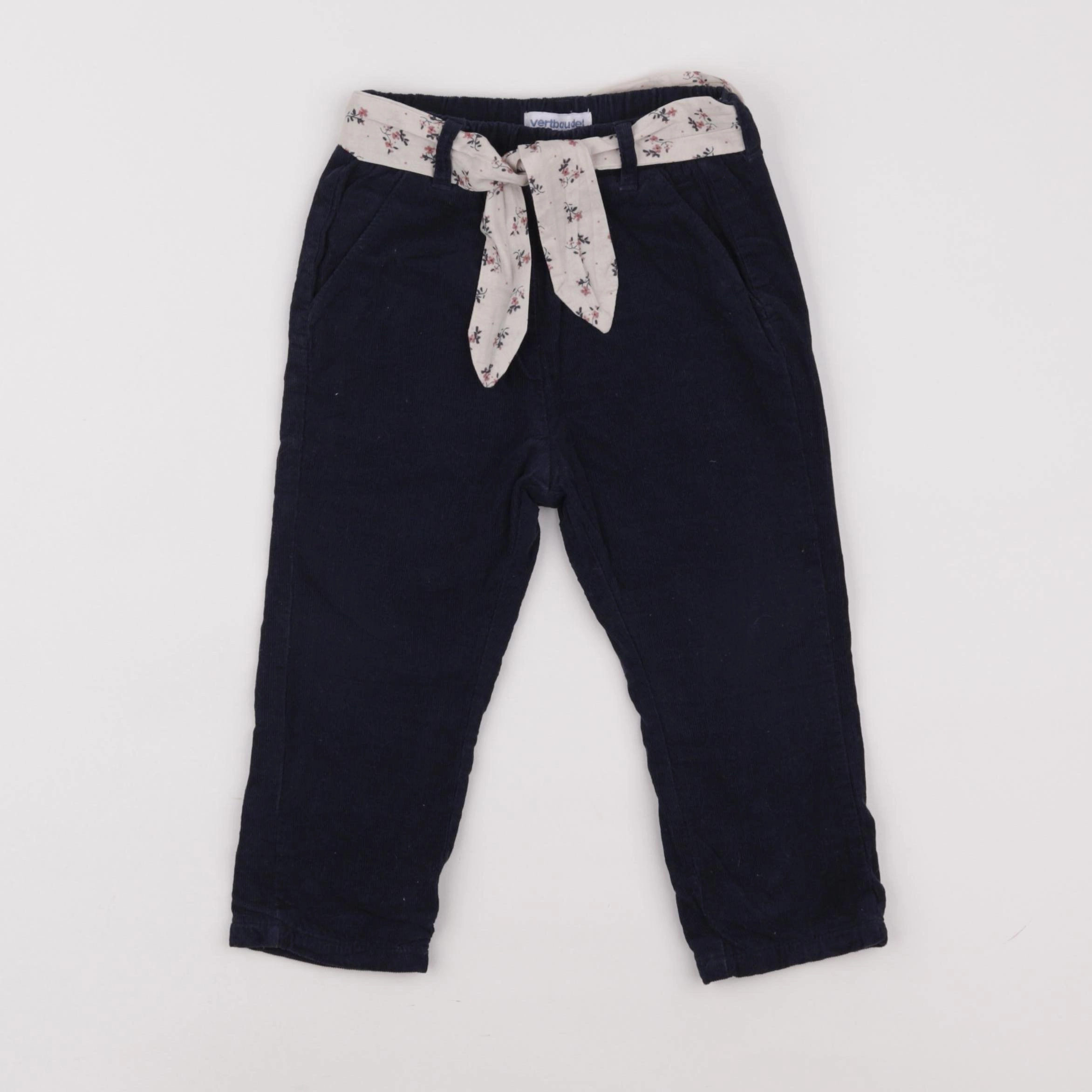 Vertbaudet - pantalon bleu - 18 mois