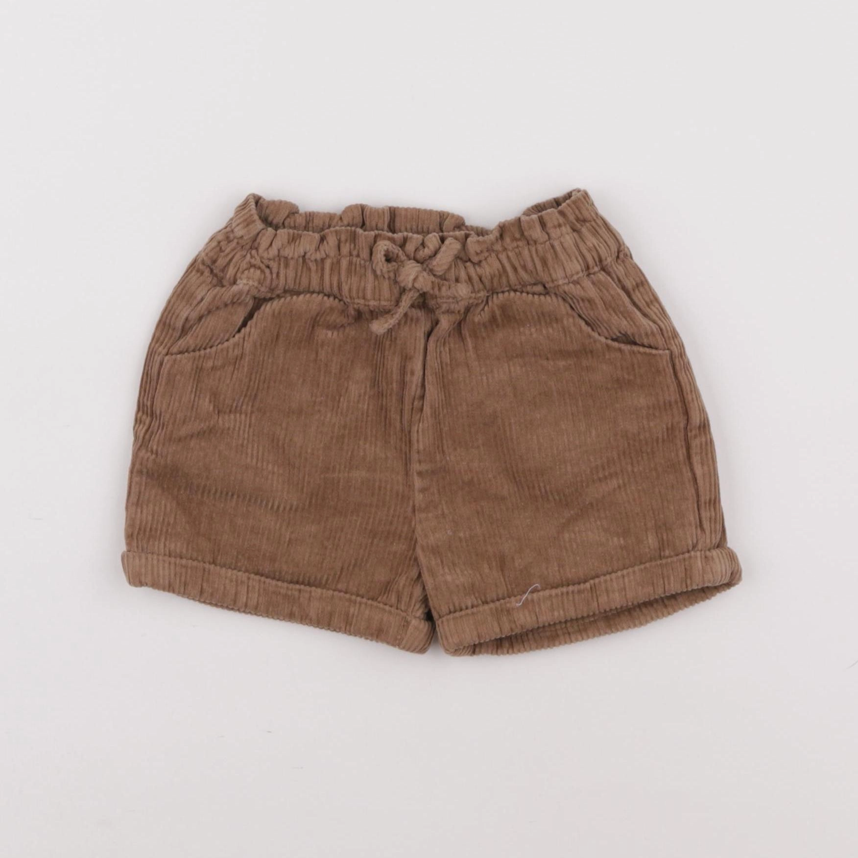 Vertbaudet - short marron - 18 mois