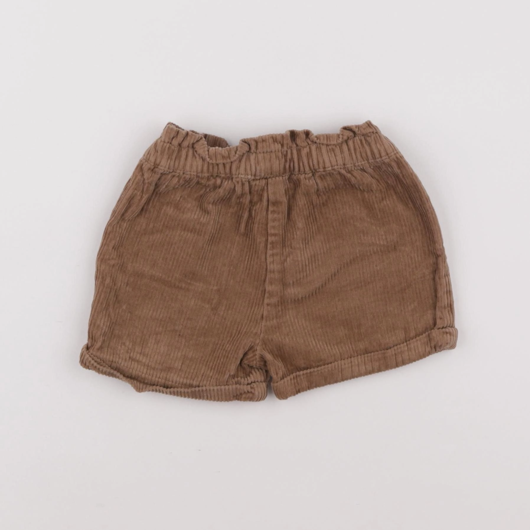 Vertbaudet - short marron - 18 mois