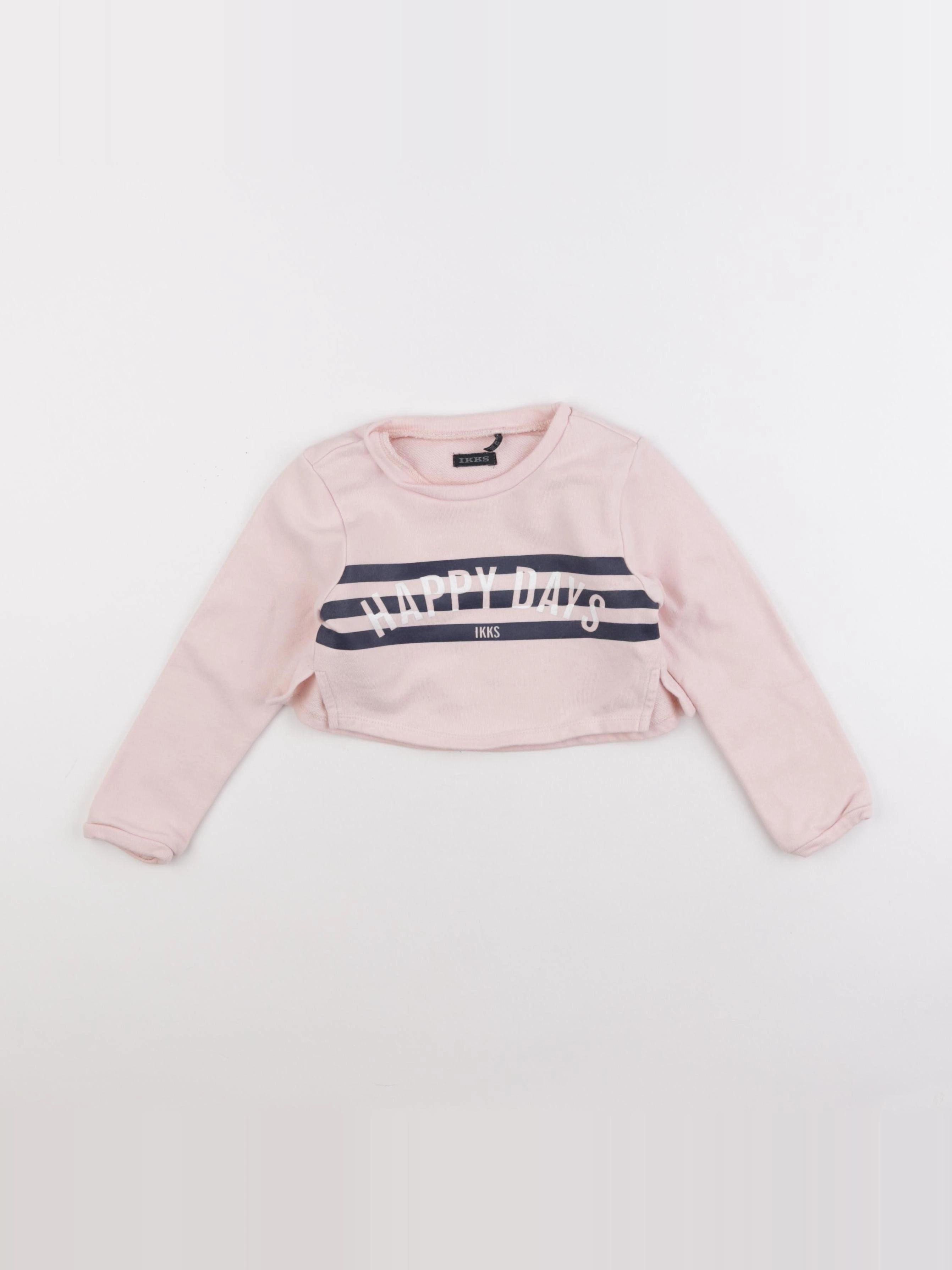 IKKS - sweat rose - 4 ans