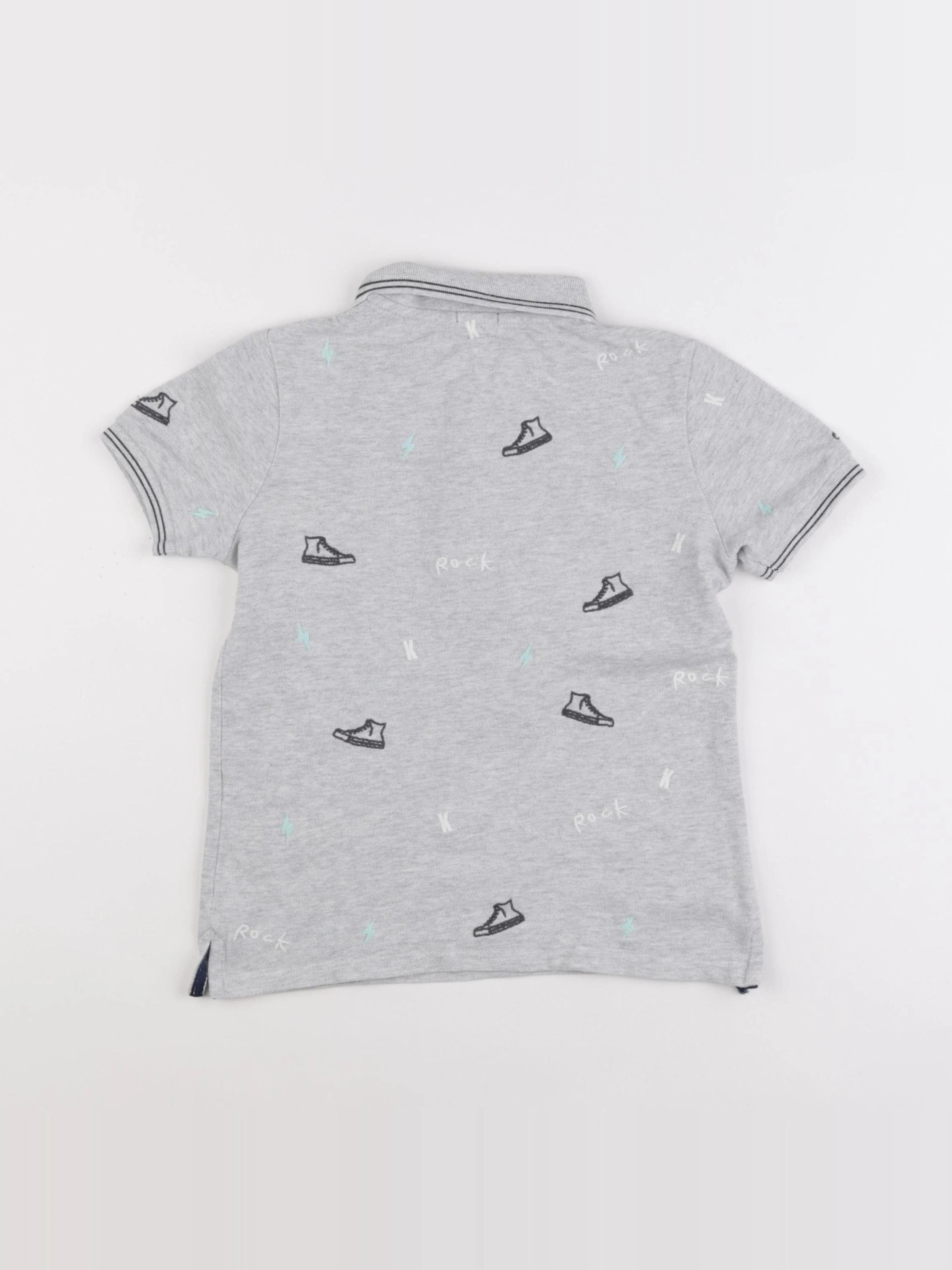 IKKS - polo gris - 8 ans