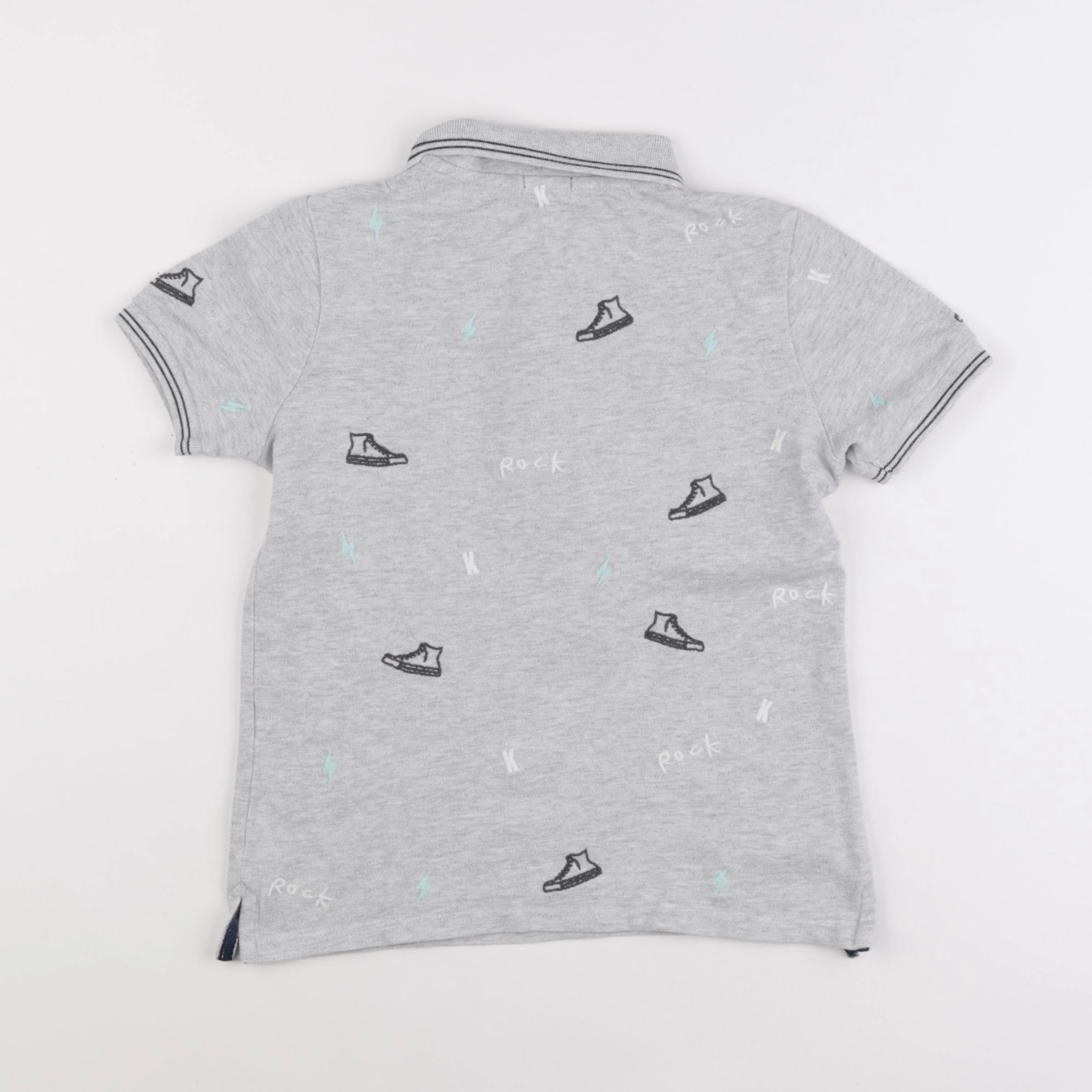 IKKS - polo gris - 8 ans