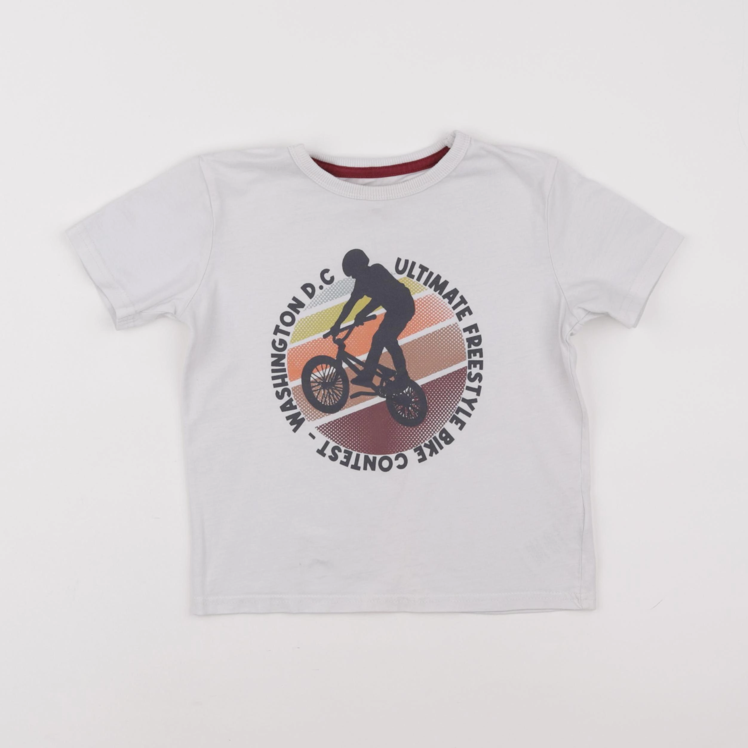 Vertbaudet - tee-shirt blanc - 6 ans