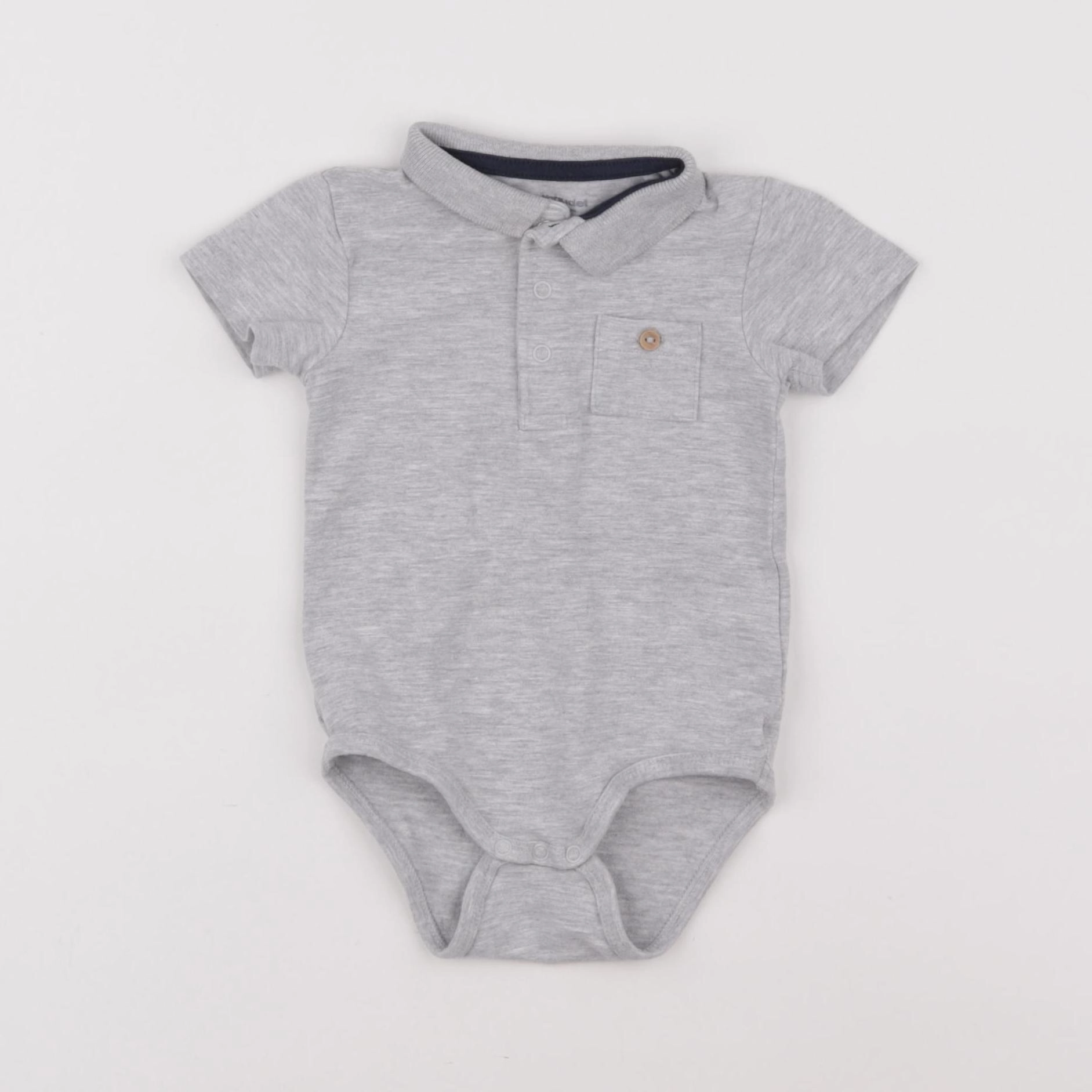 Vertbaudet - body gris - 6 mois