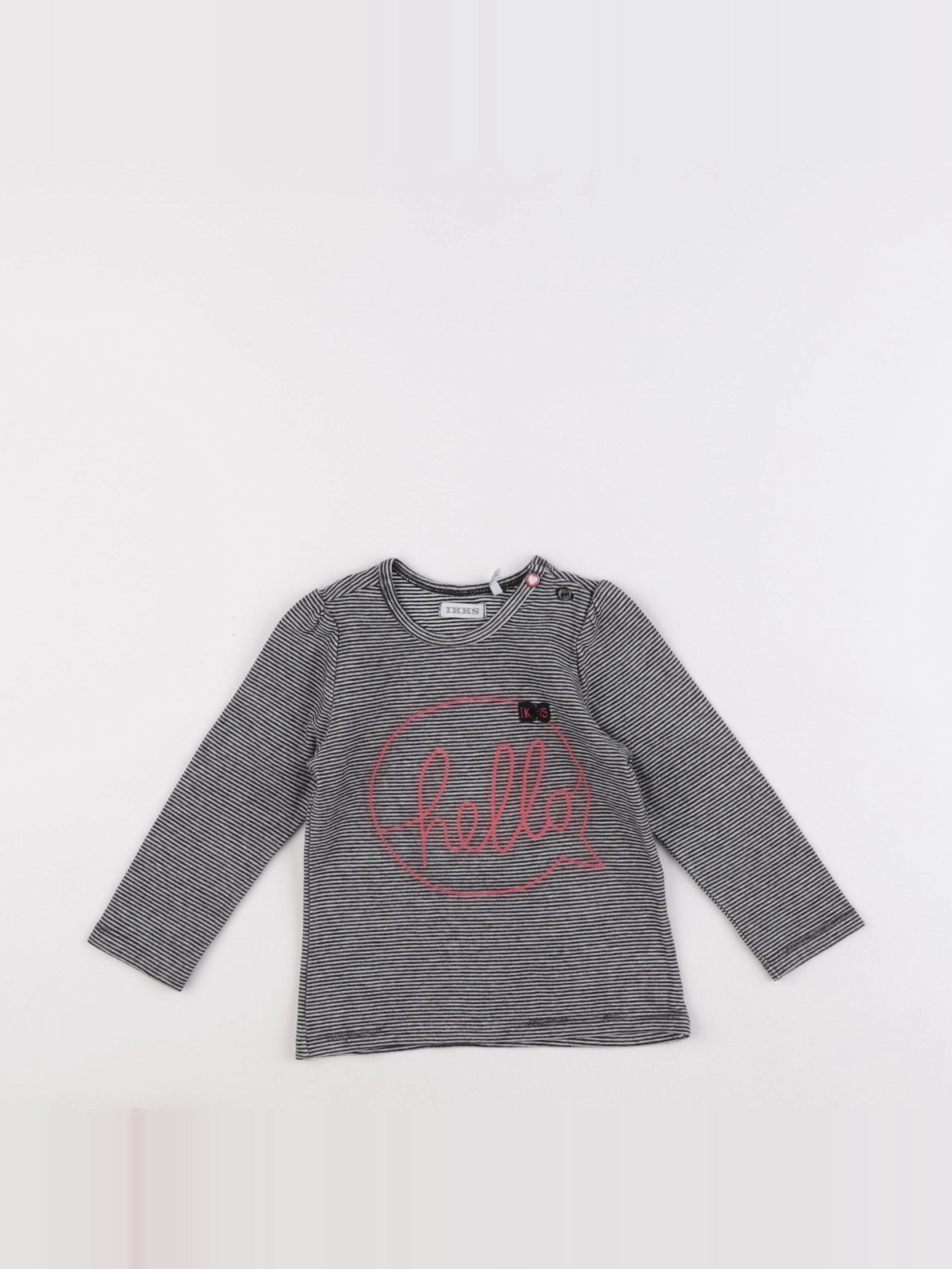 IKKS - tee-shirt noir - 18 mois