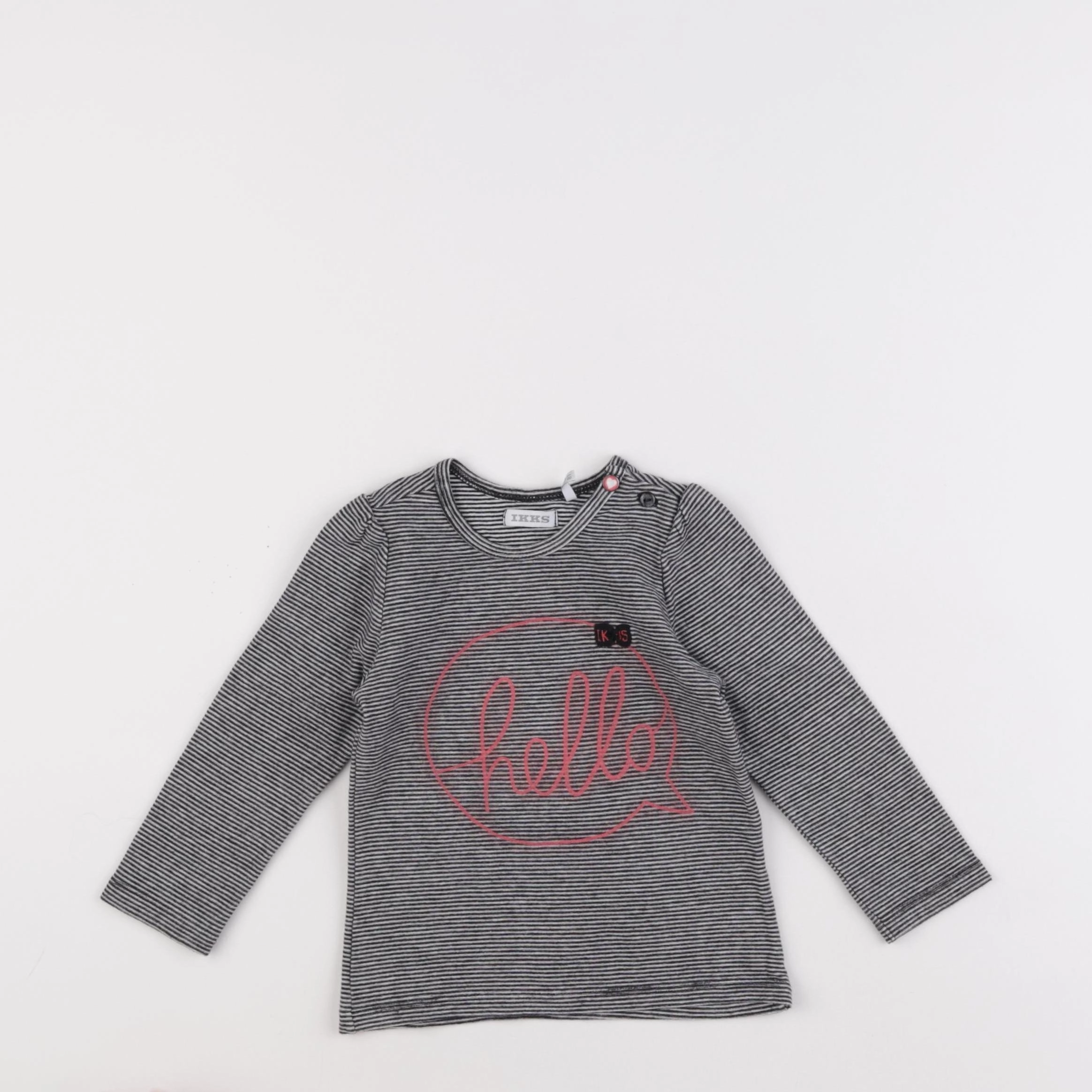 IKKS - tee-shirt noir - 18 mois