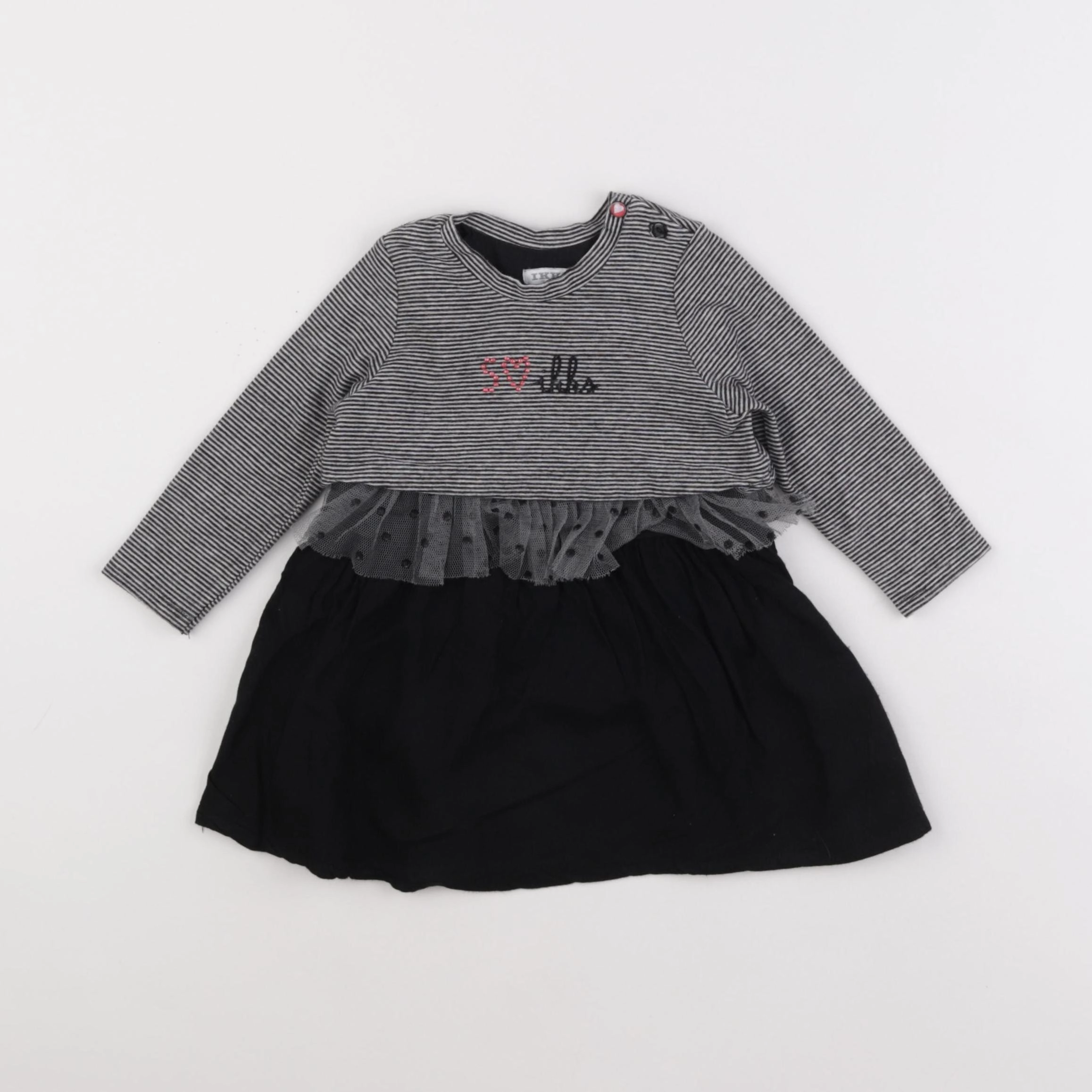 IKKS - robe noir - 12 mois