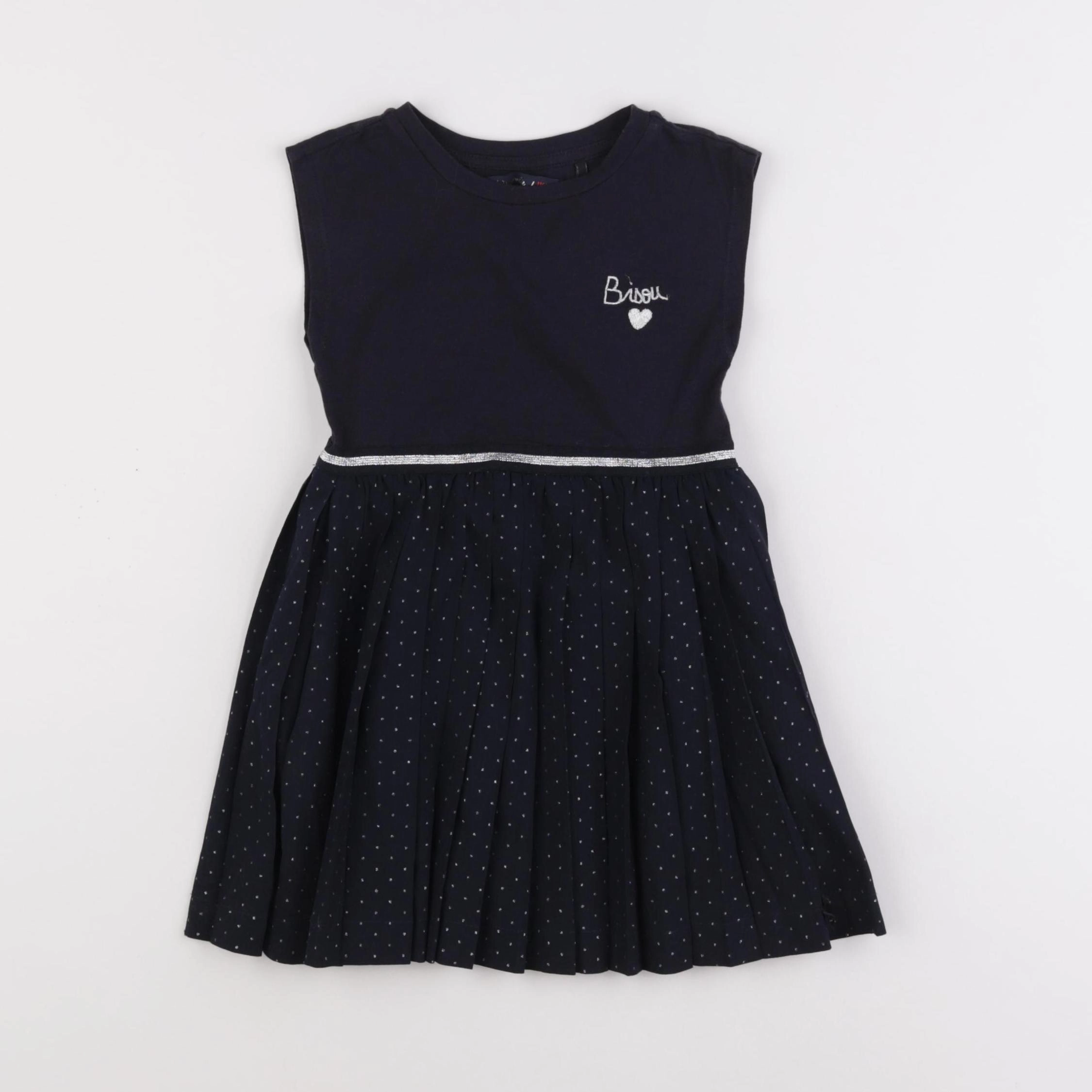 IKKS - robe bleu, argent - 2 ans
