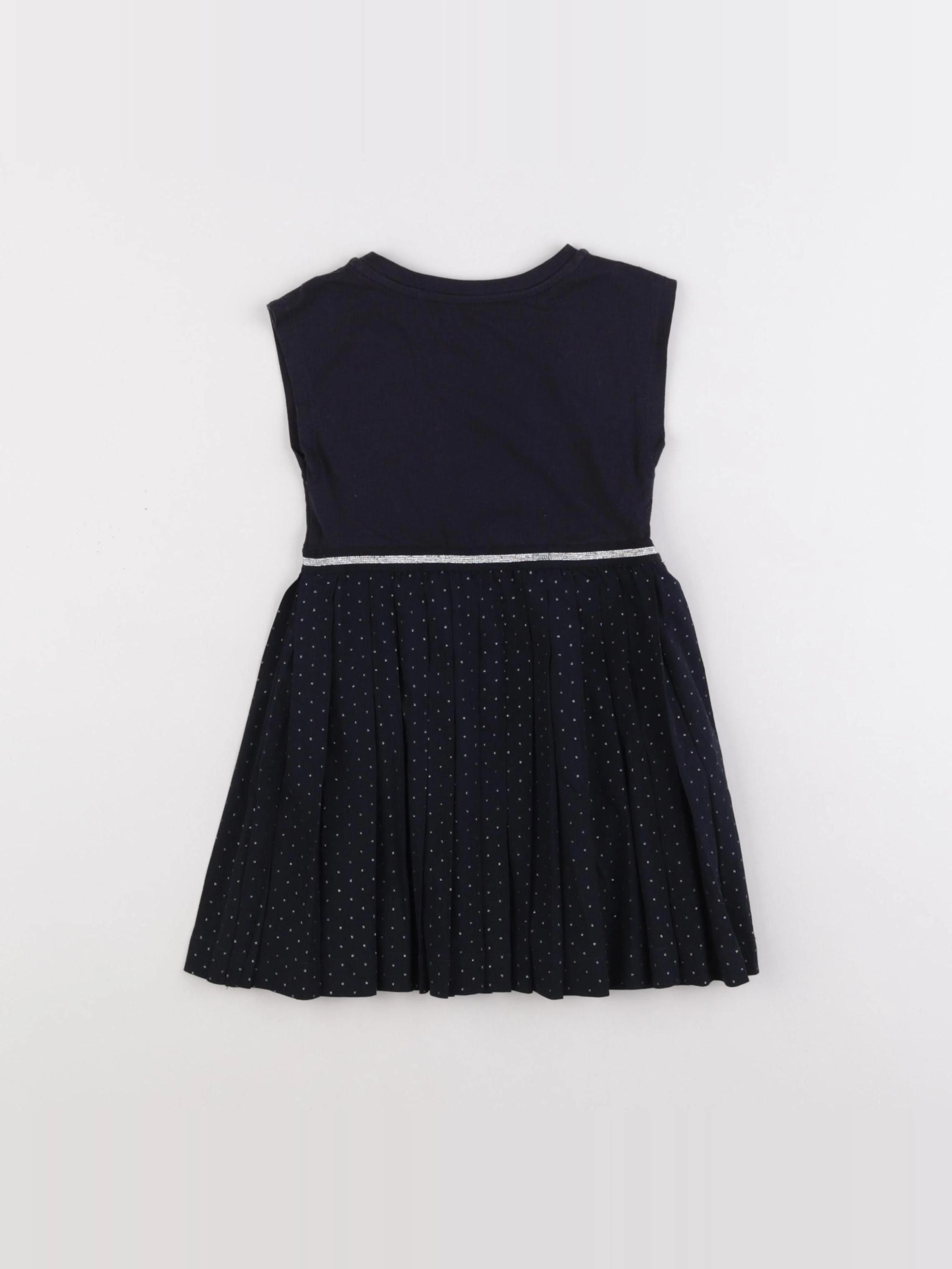 IKKS - robe bleu, argent - 2 ans