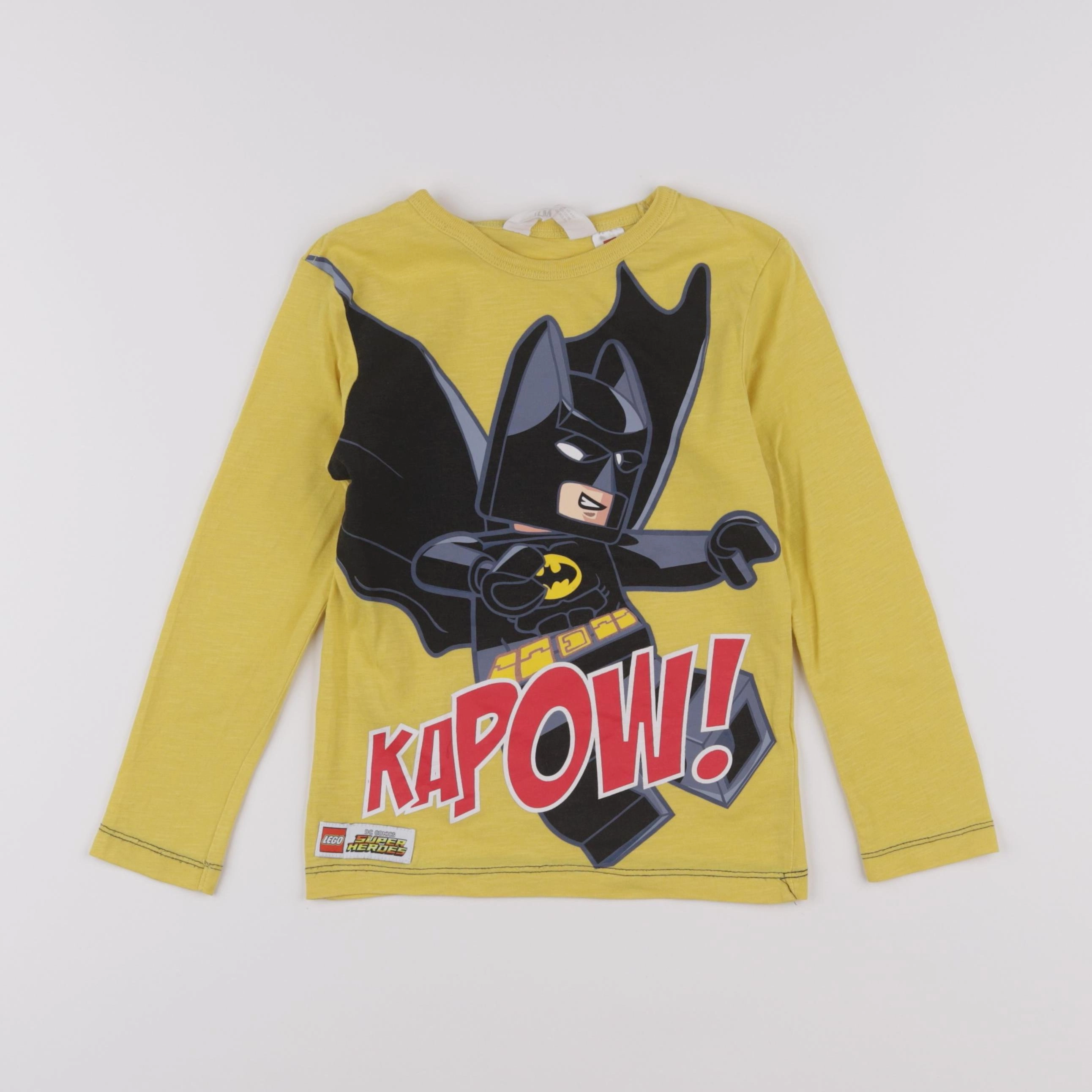 H&M - tee-shirt jaune - 4/6 ans
