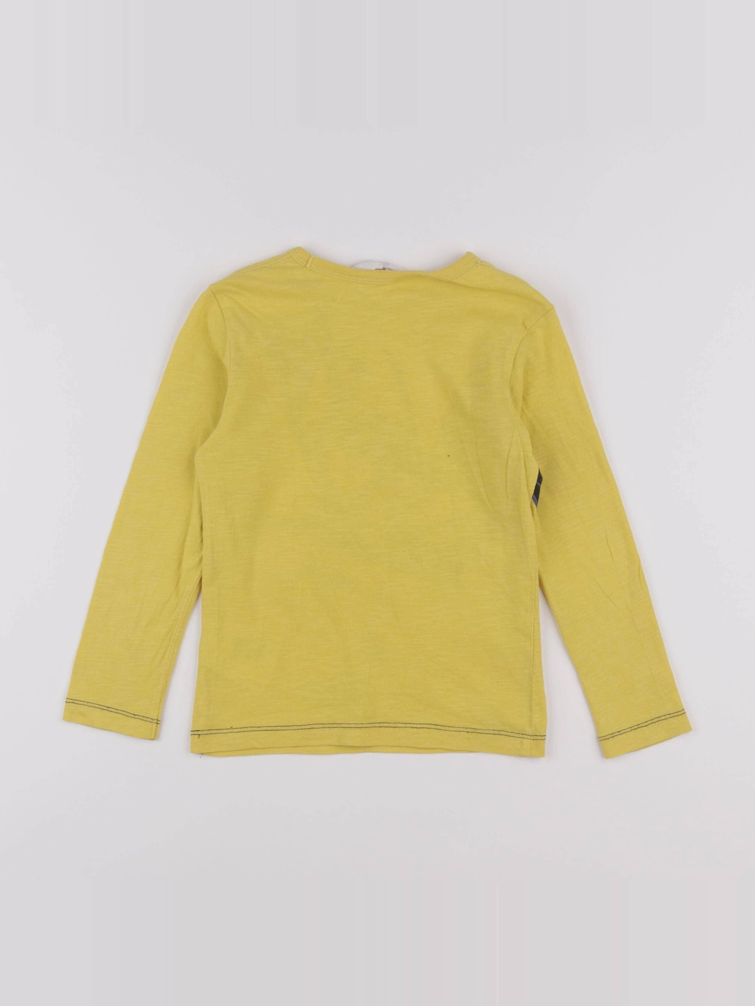 H&M - tee-shirt jaune - 4/6 ans