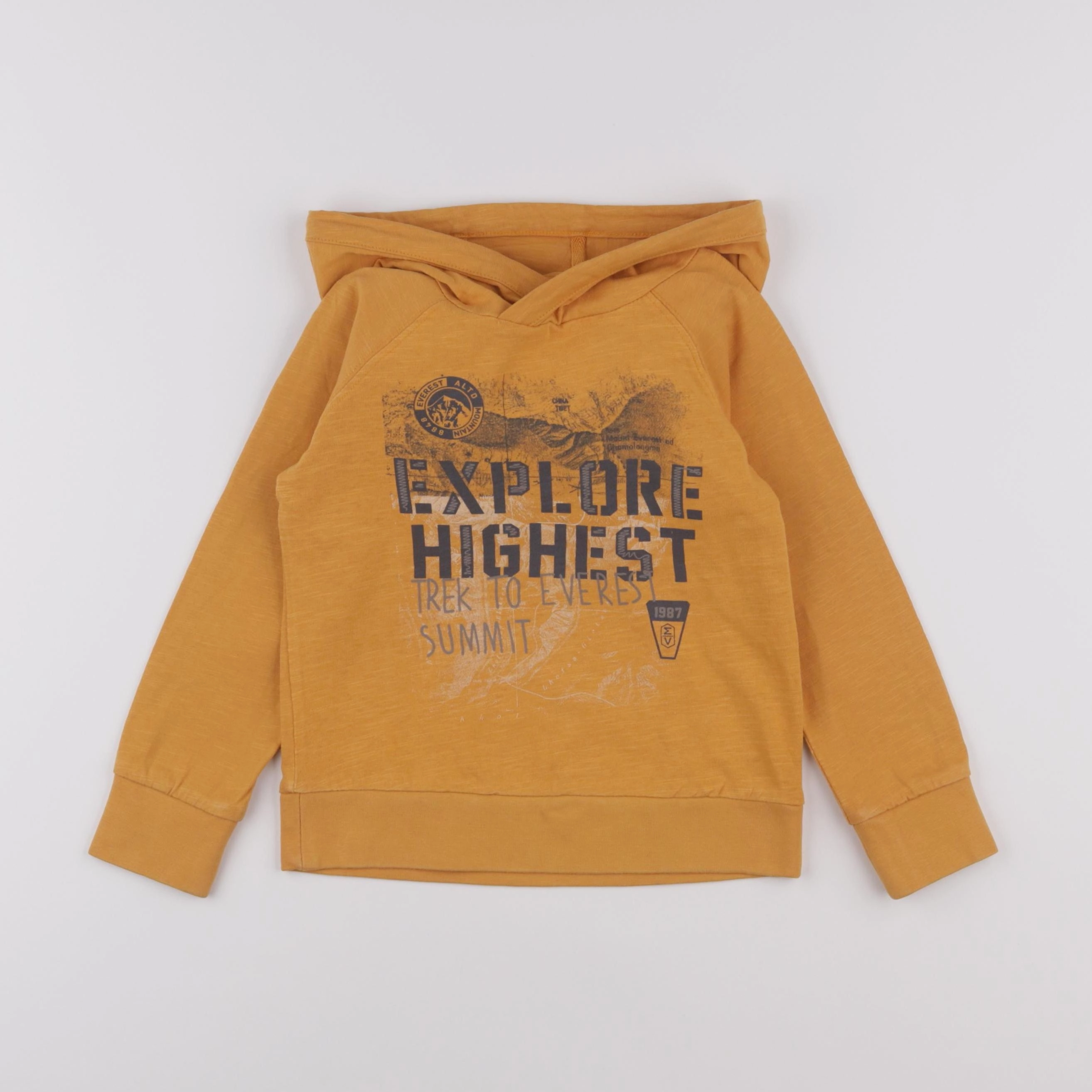Vertbaudet - sweat orange - 5 ans