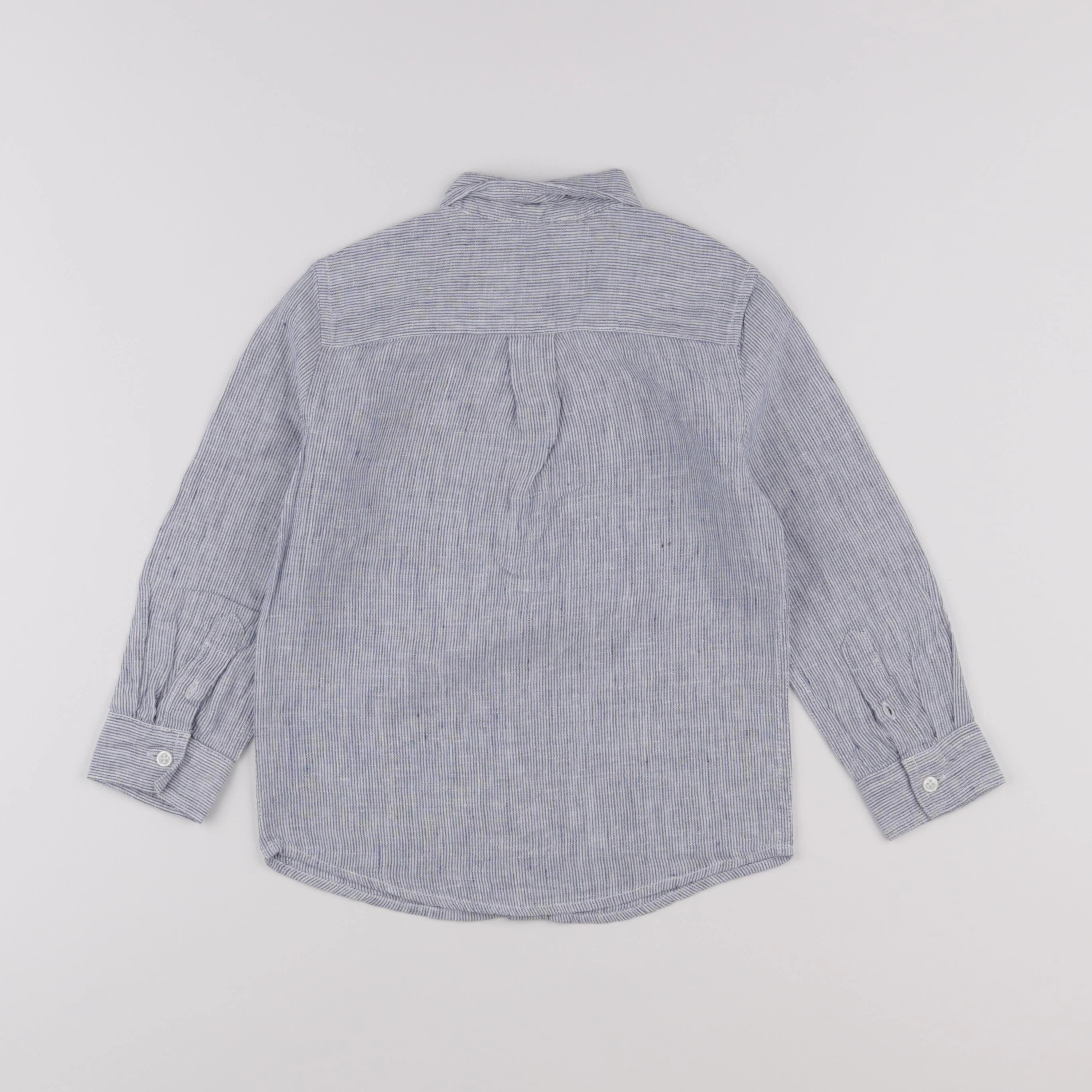 Monoprix - chemise bleu - 4 ans