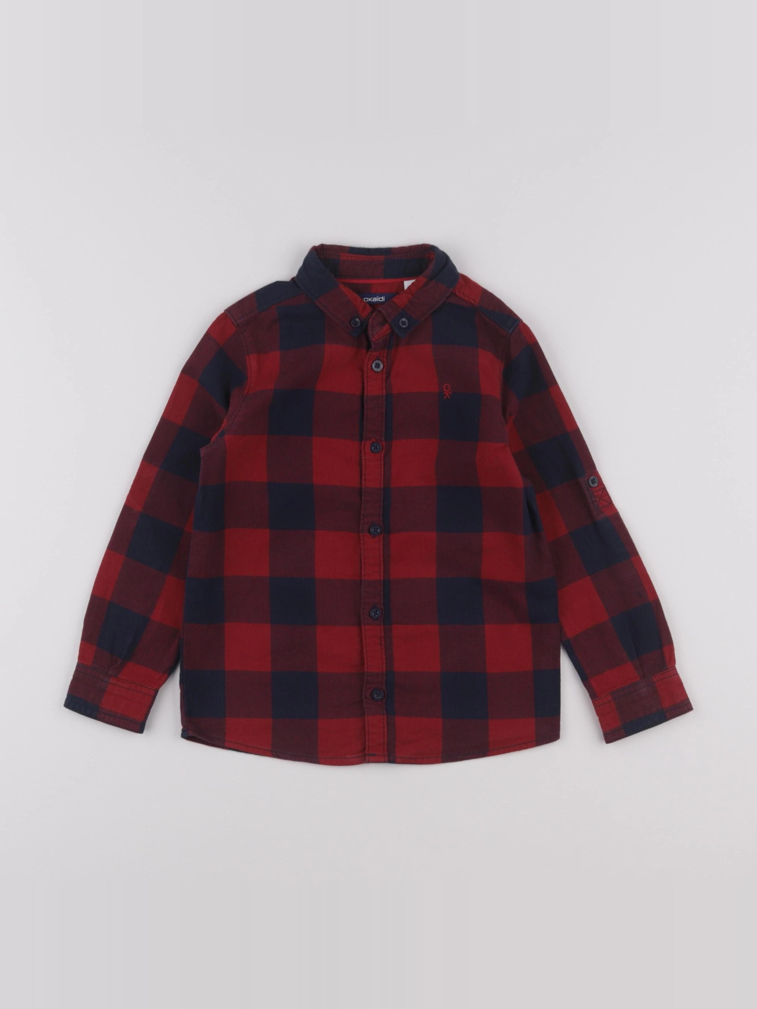 Okaidi - chemise rouge - 5 ans