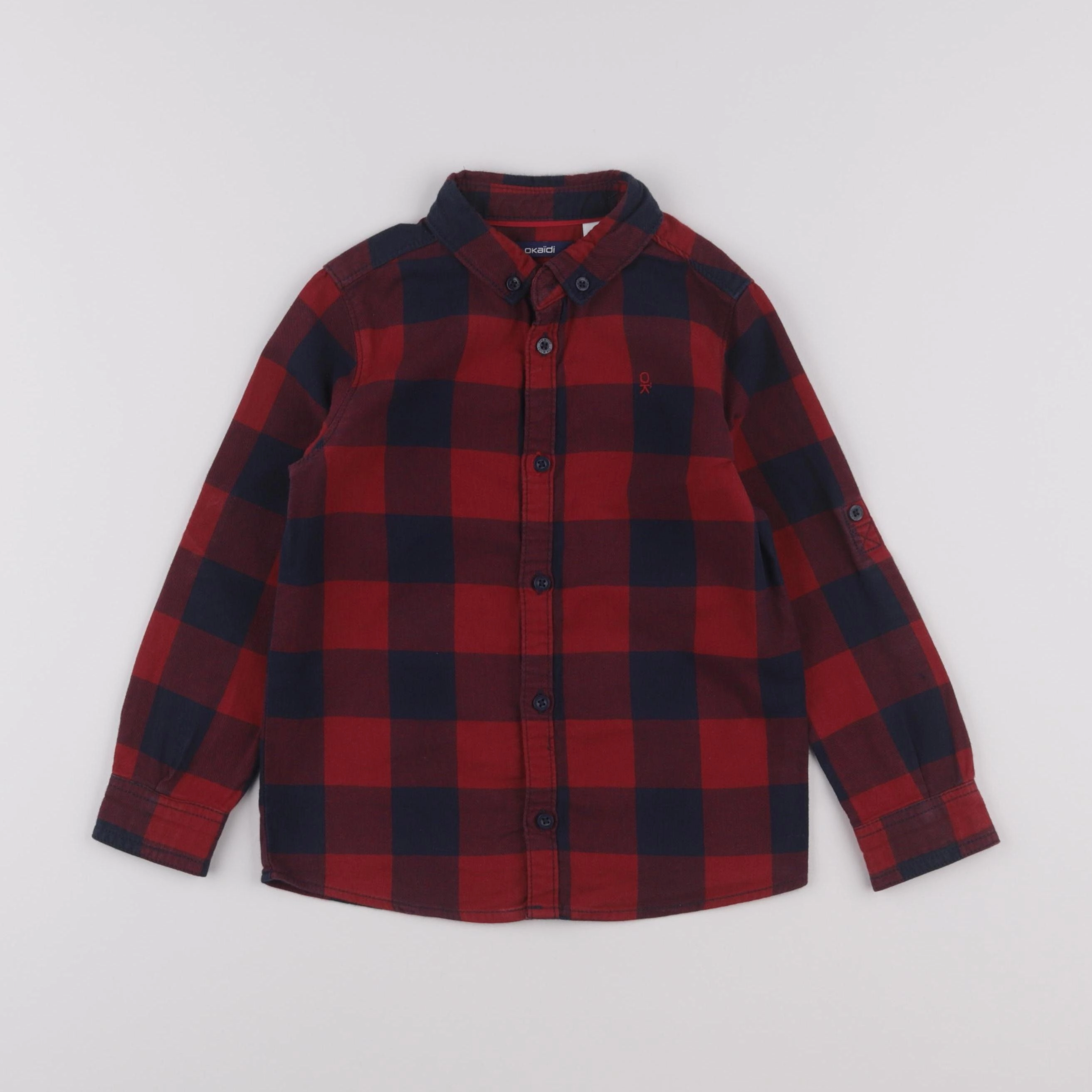 Okaidi - chemise rouge - 5 ans