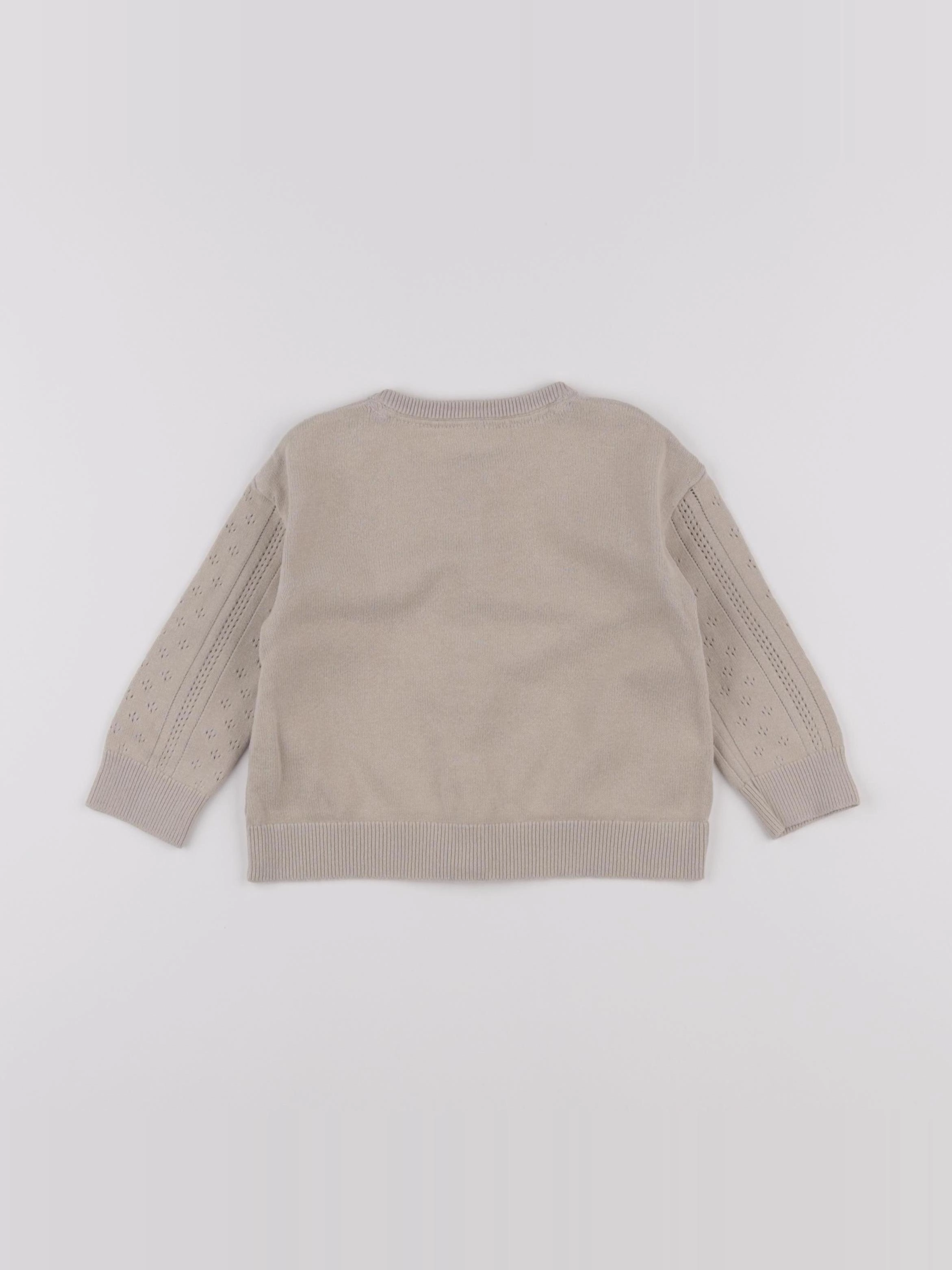 H&M - gilet beige - 9/12 mois