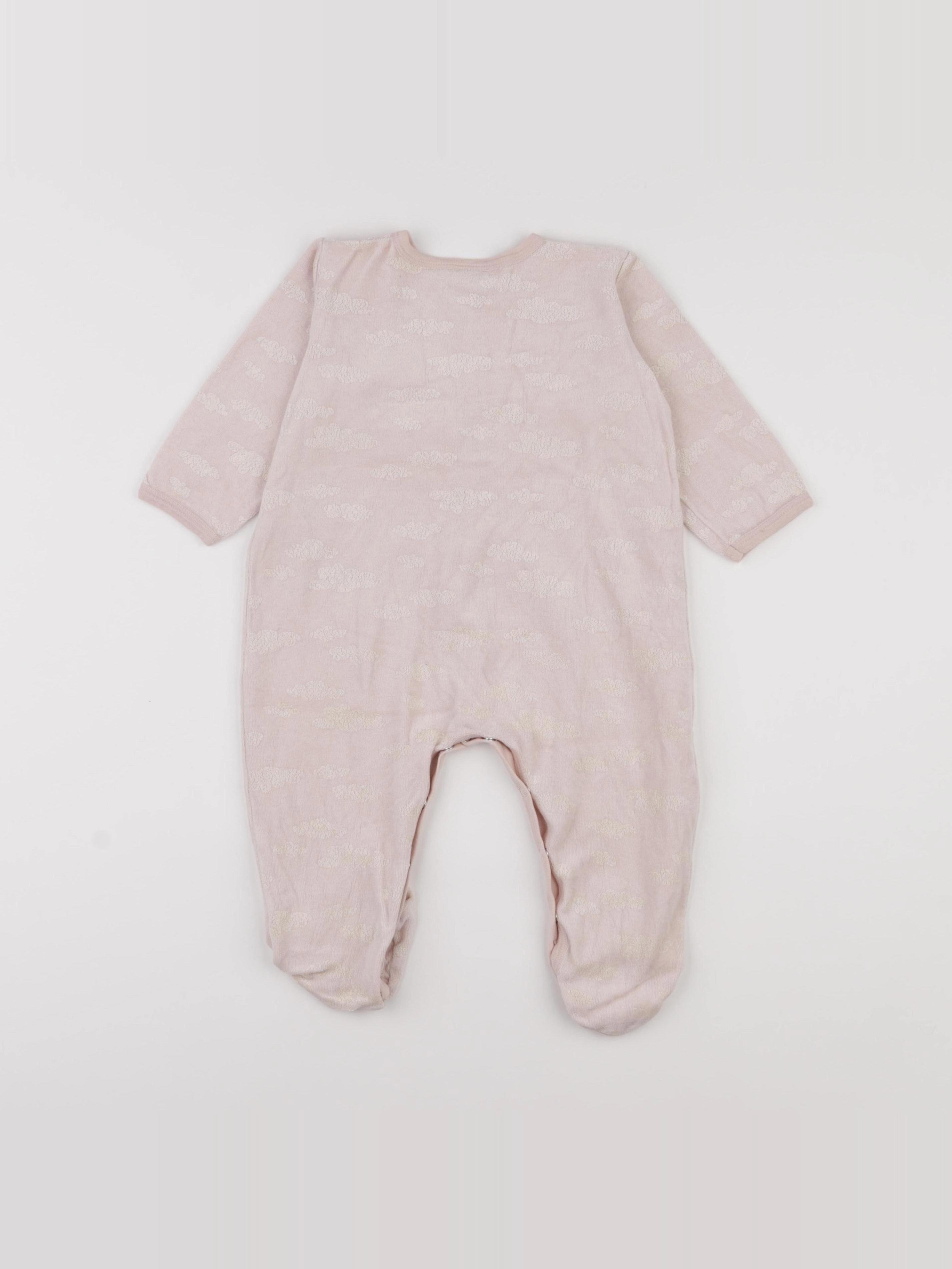 Petit Bateau - pyjama velours rose - 18 mois