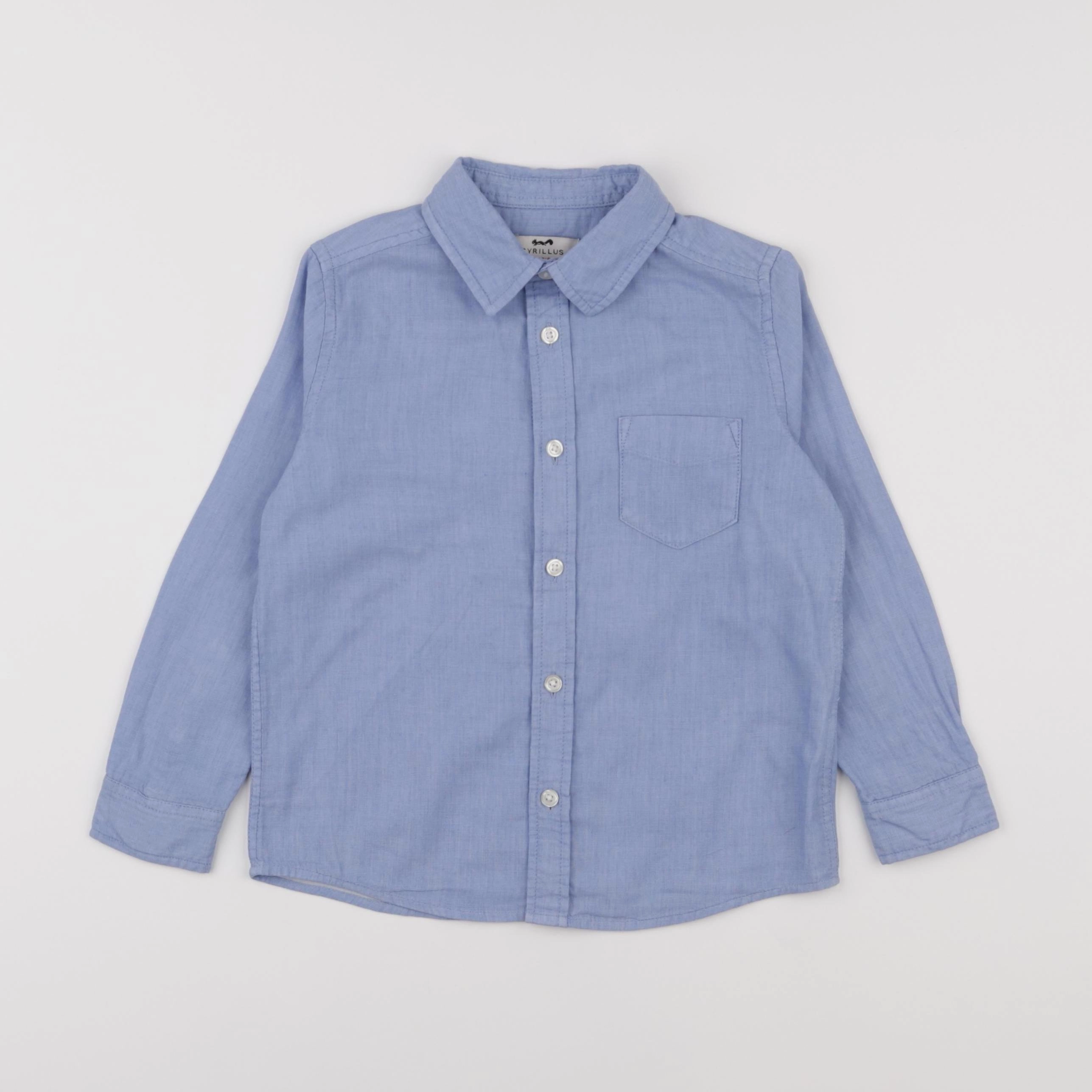 Cyrillus - chemise bleu - 4 ans