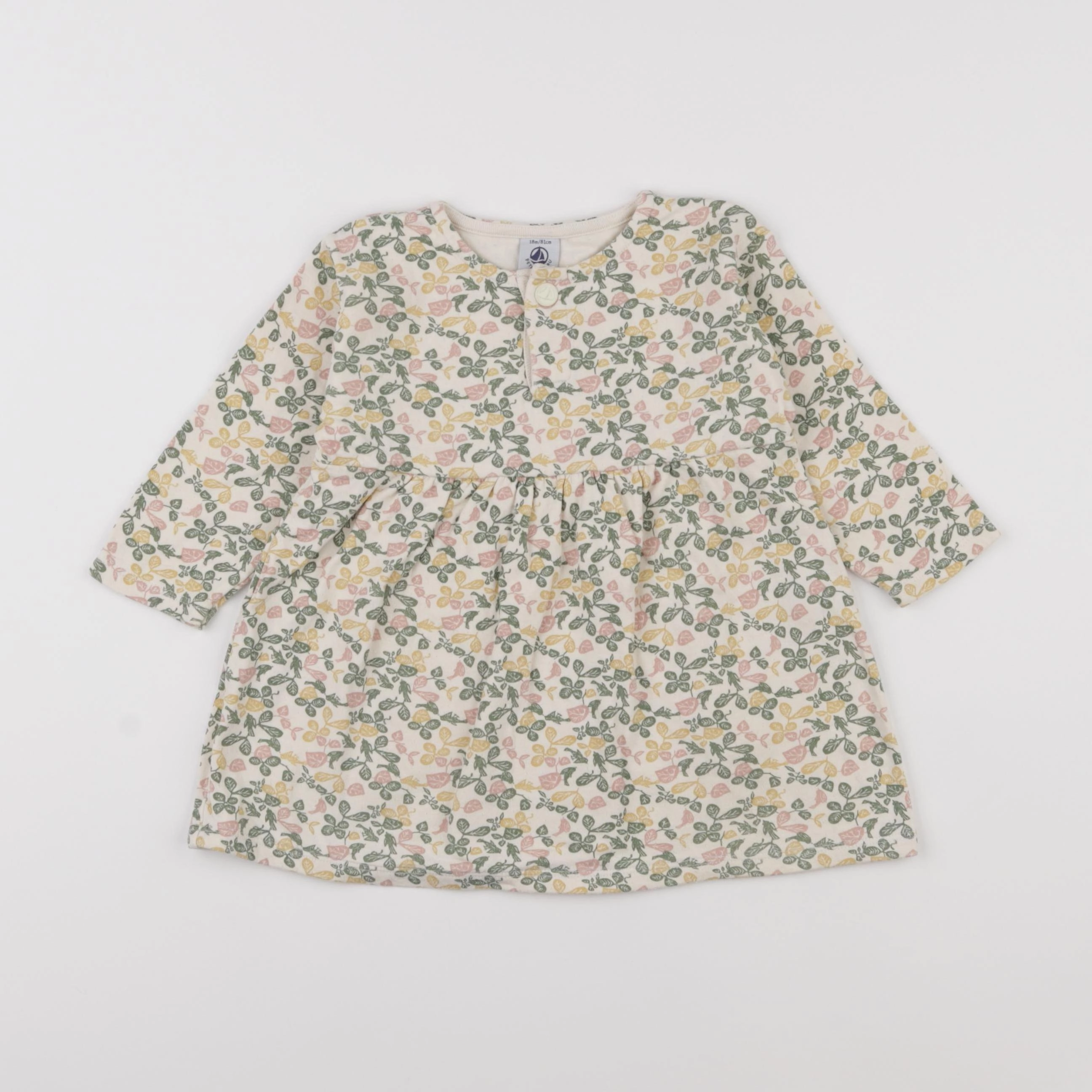 Petit Bateau - robe multicolore - 18 mois