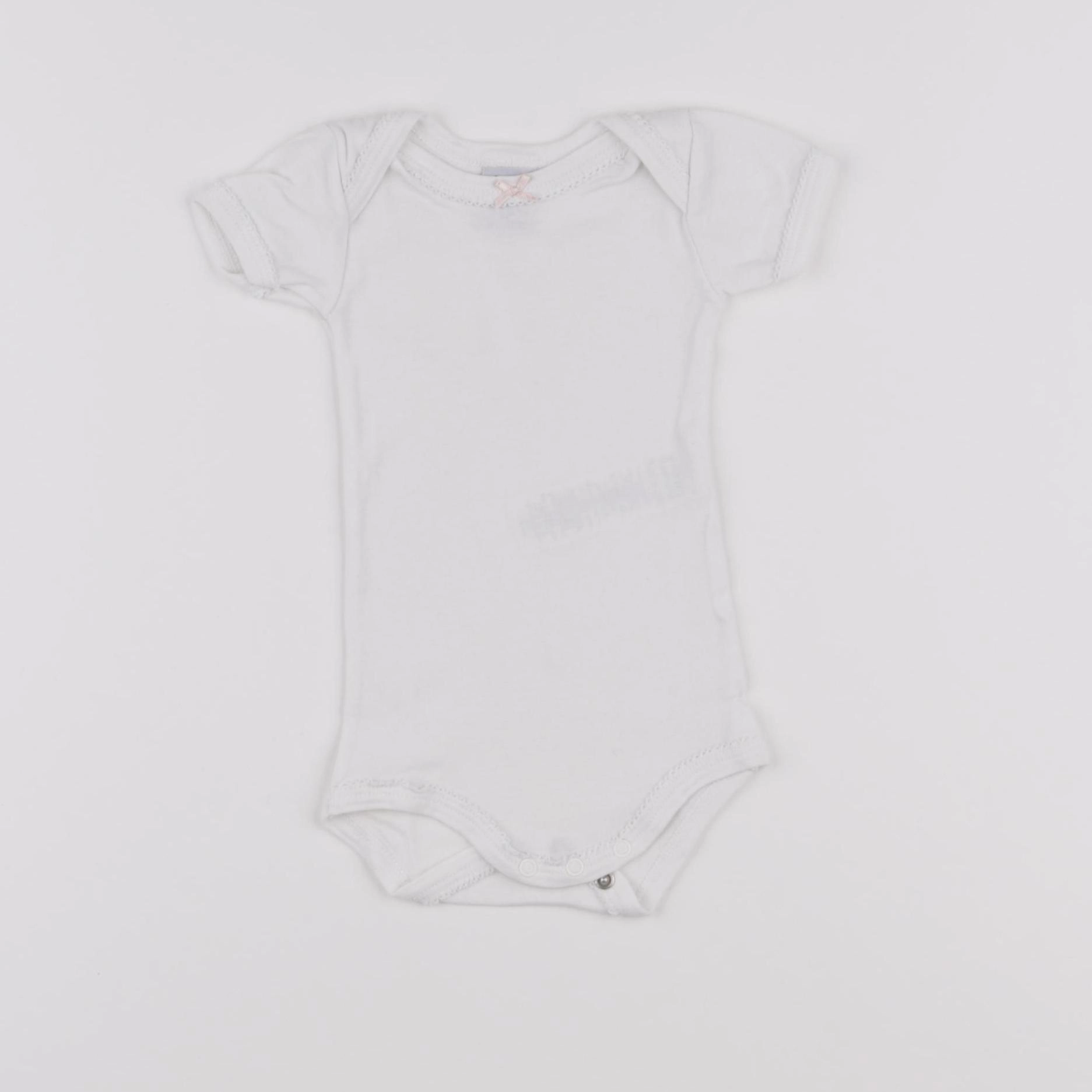 Petit Bateau - body blanc - 3 mois