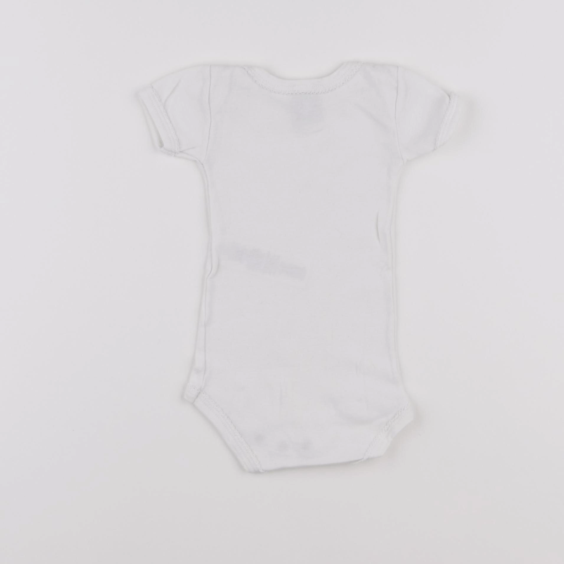 Petit Bateau - body blanc - 3 mois