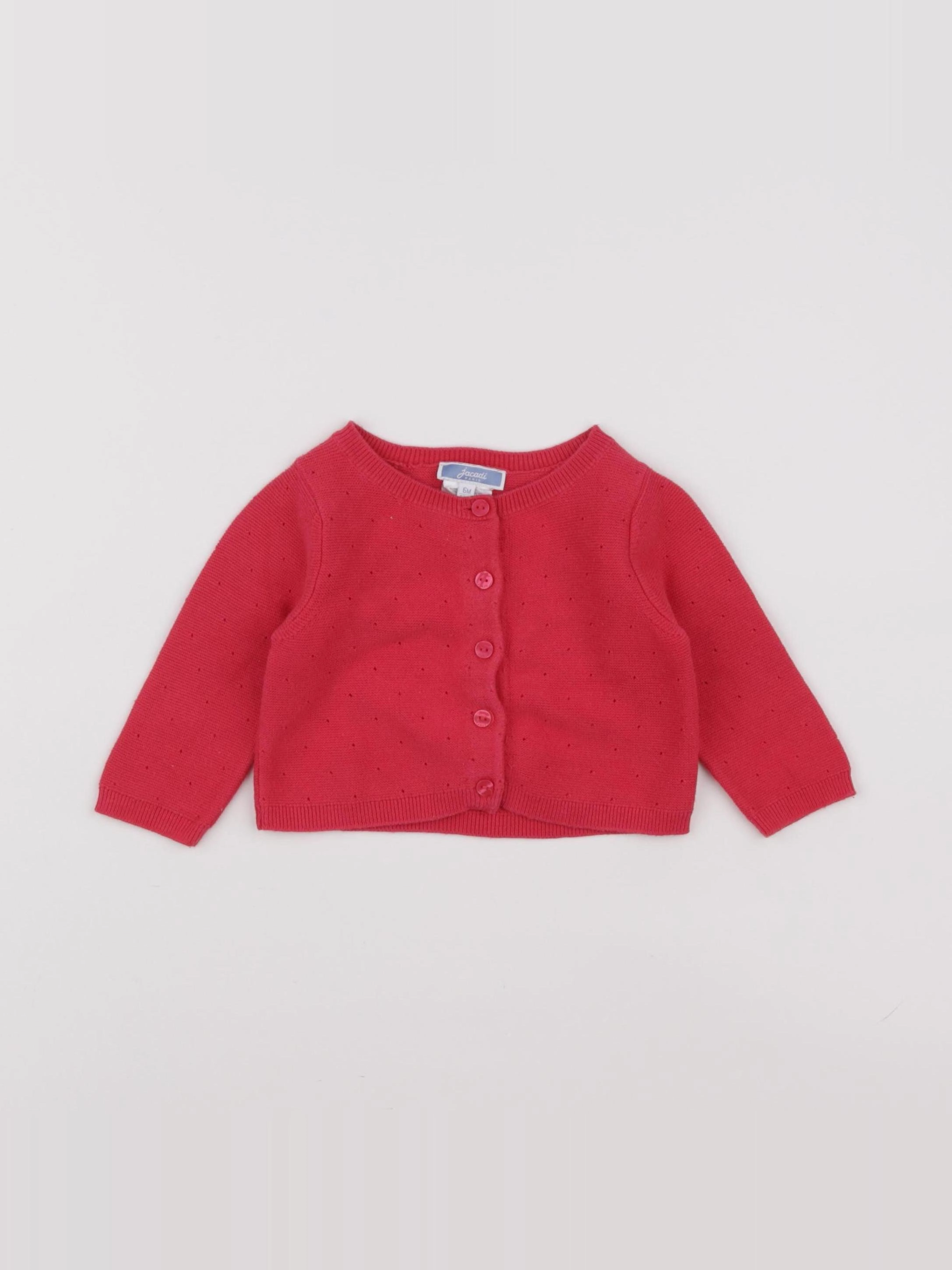 Jacadi - gilet rose - 6 mois