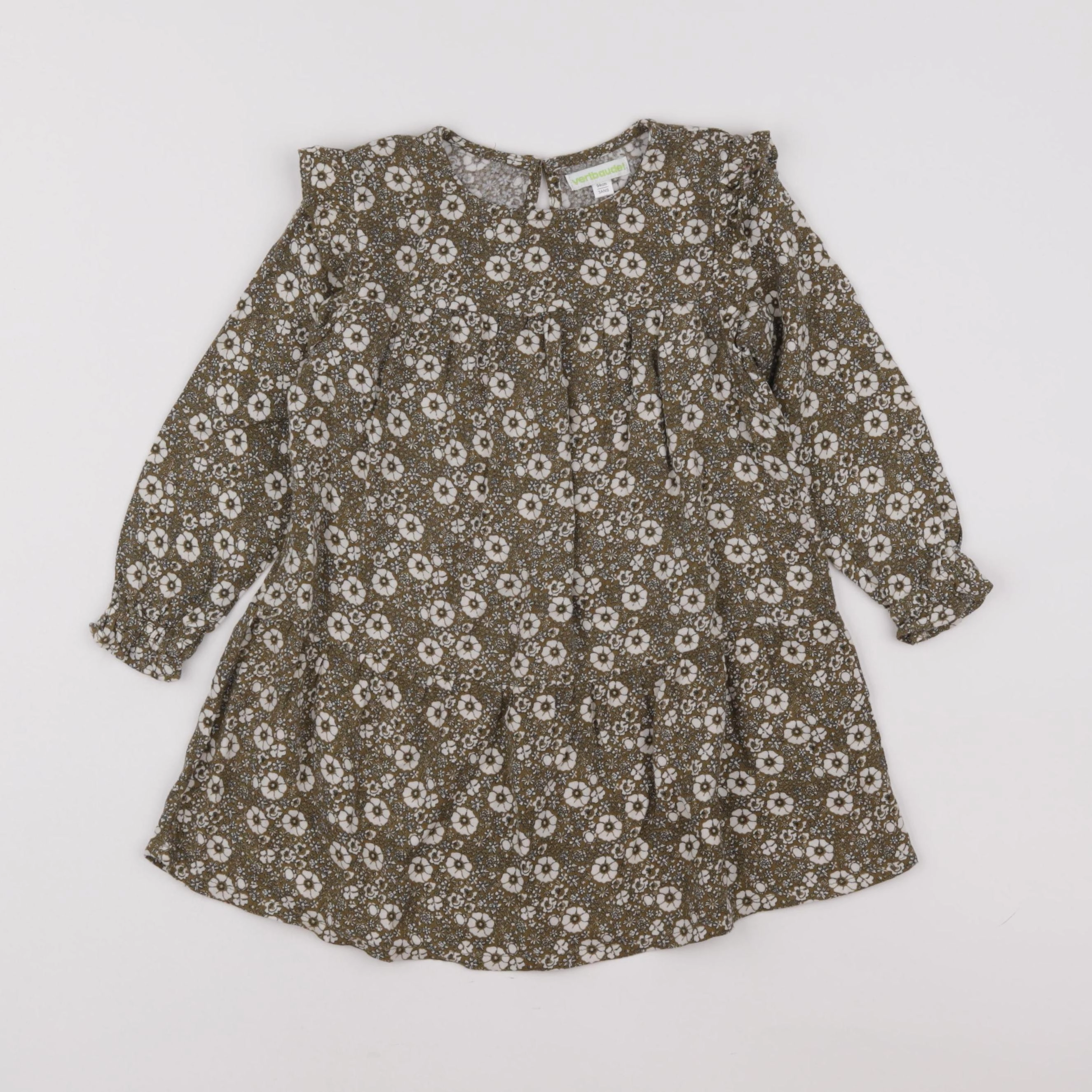 Vertbaudet - robe vert - 3 ans