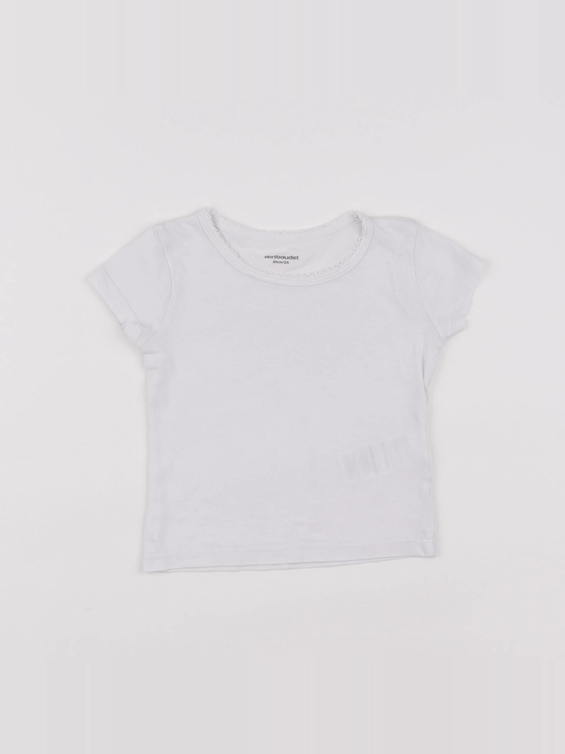 Vertbaudet - maillot de corps blanc - 2 ans