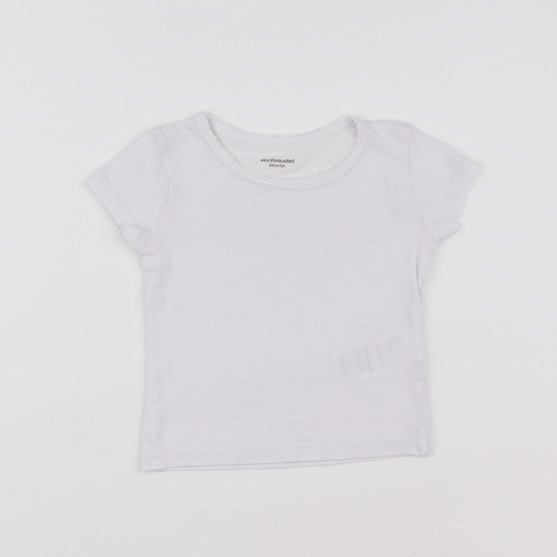Vertbaudet - maillot de corps blanc - 2 ans