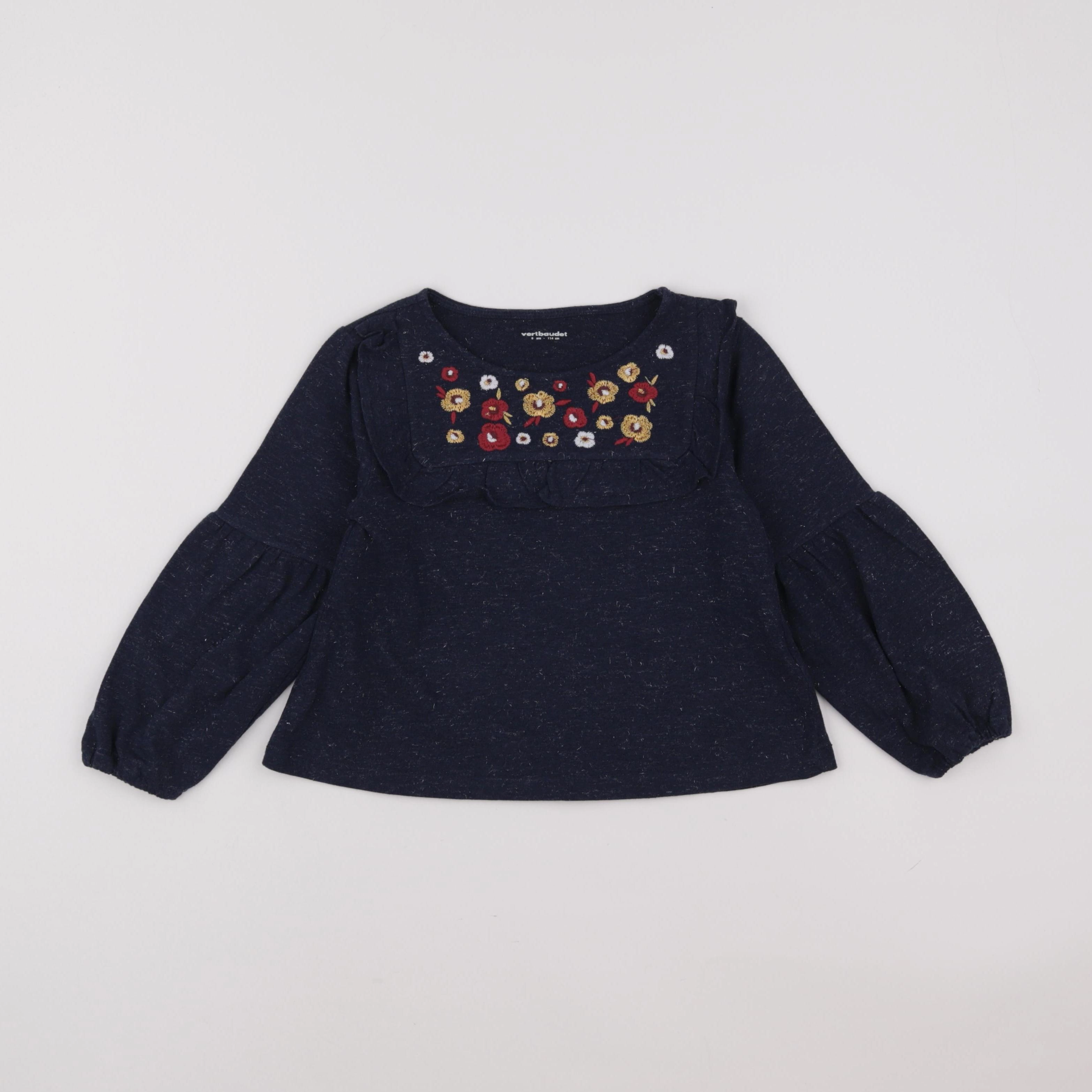 Vertbaudet - blouse bleu - 6 ans