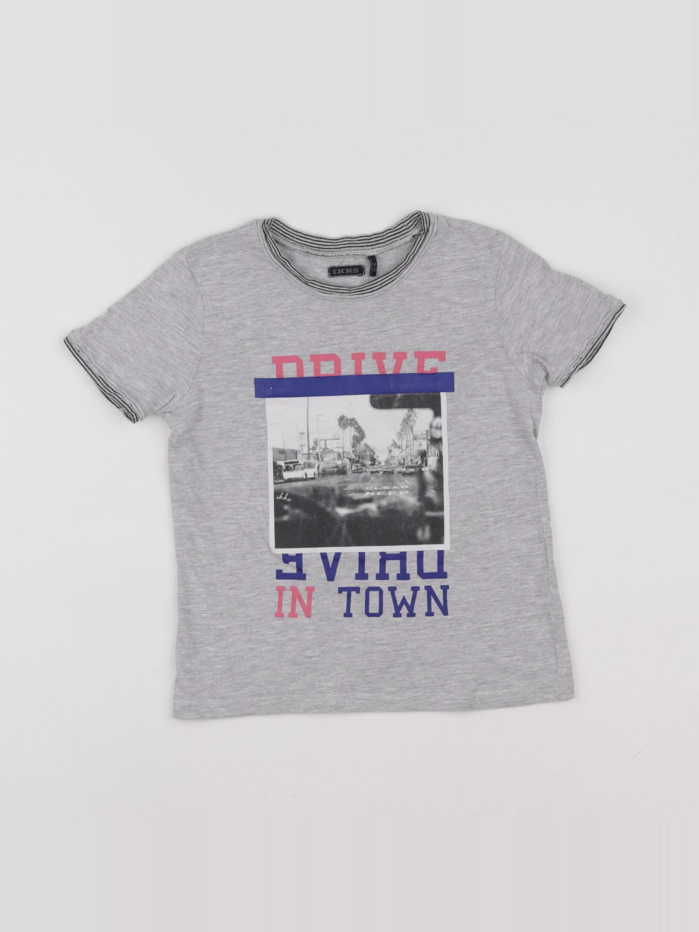 IKKS - tee-shirt gris - 6 ans
