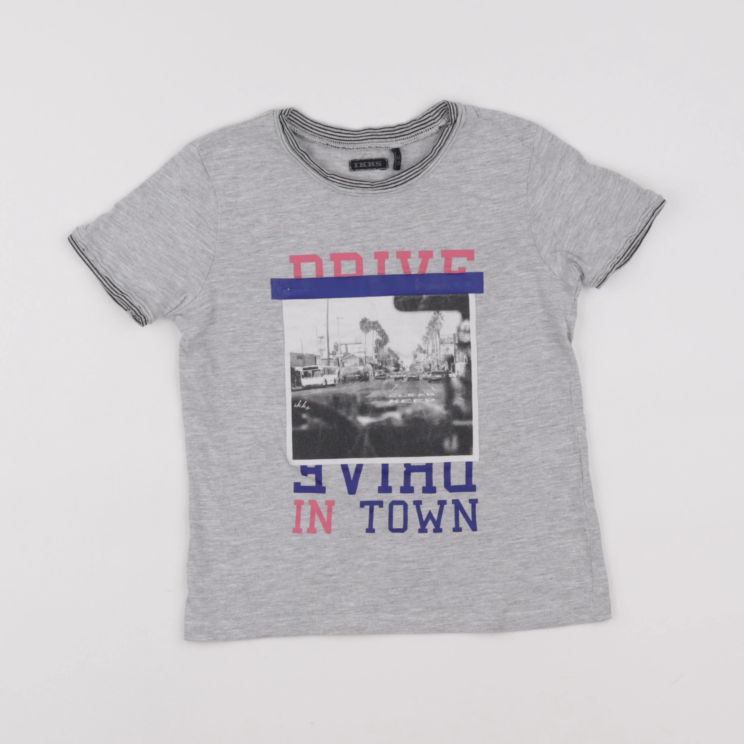 IKKS - tee-shirt gris - 6 ans