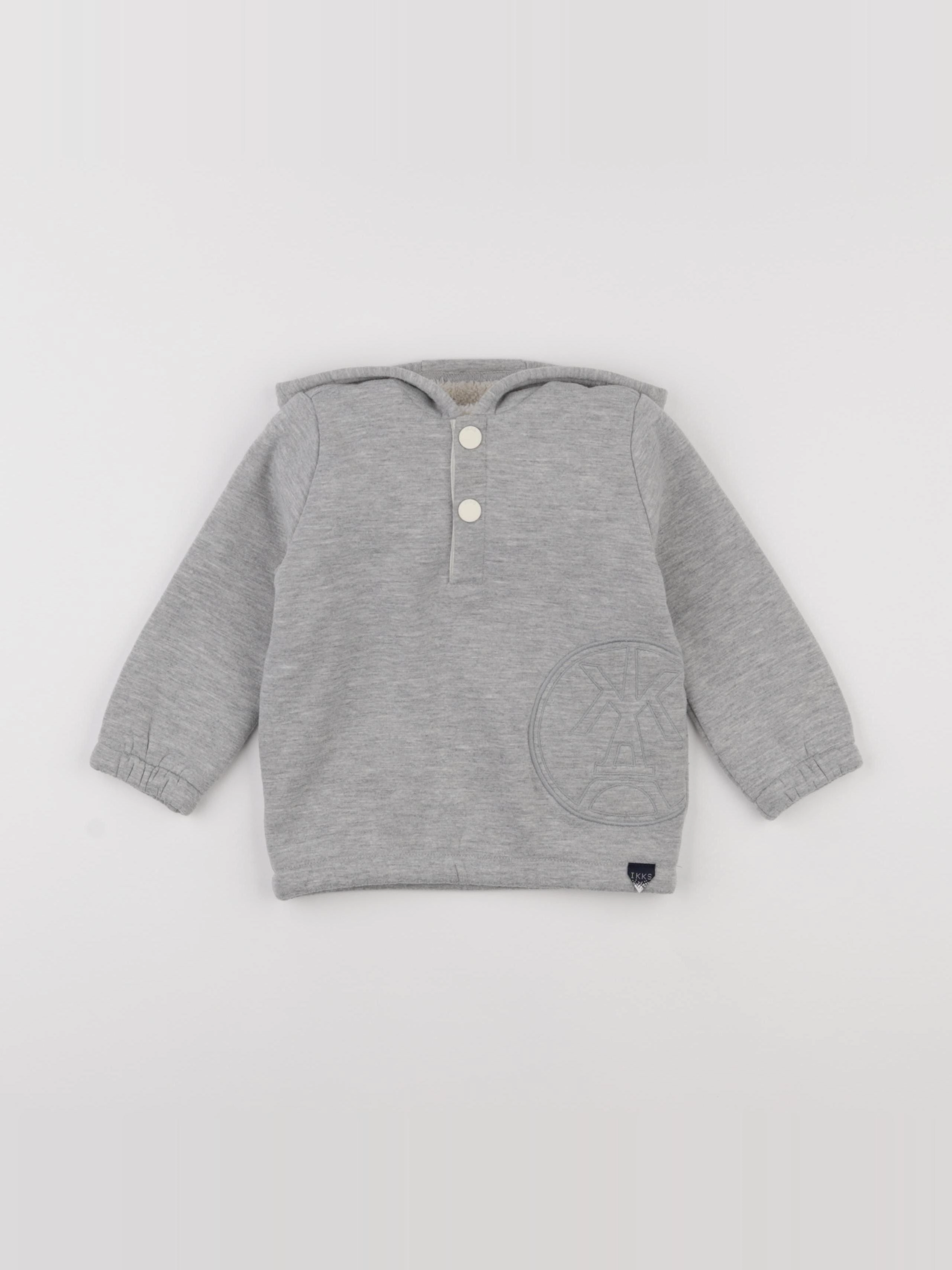IKKS - sweat gris - 18 mois