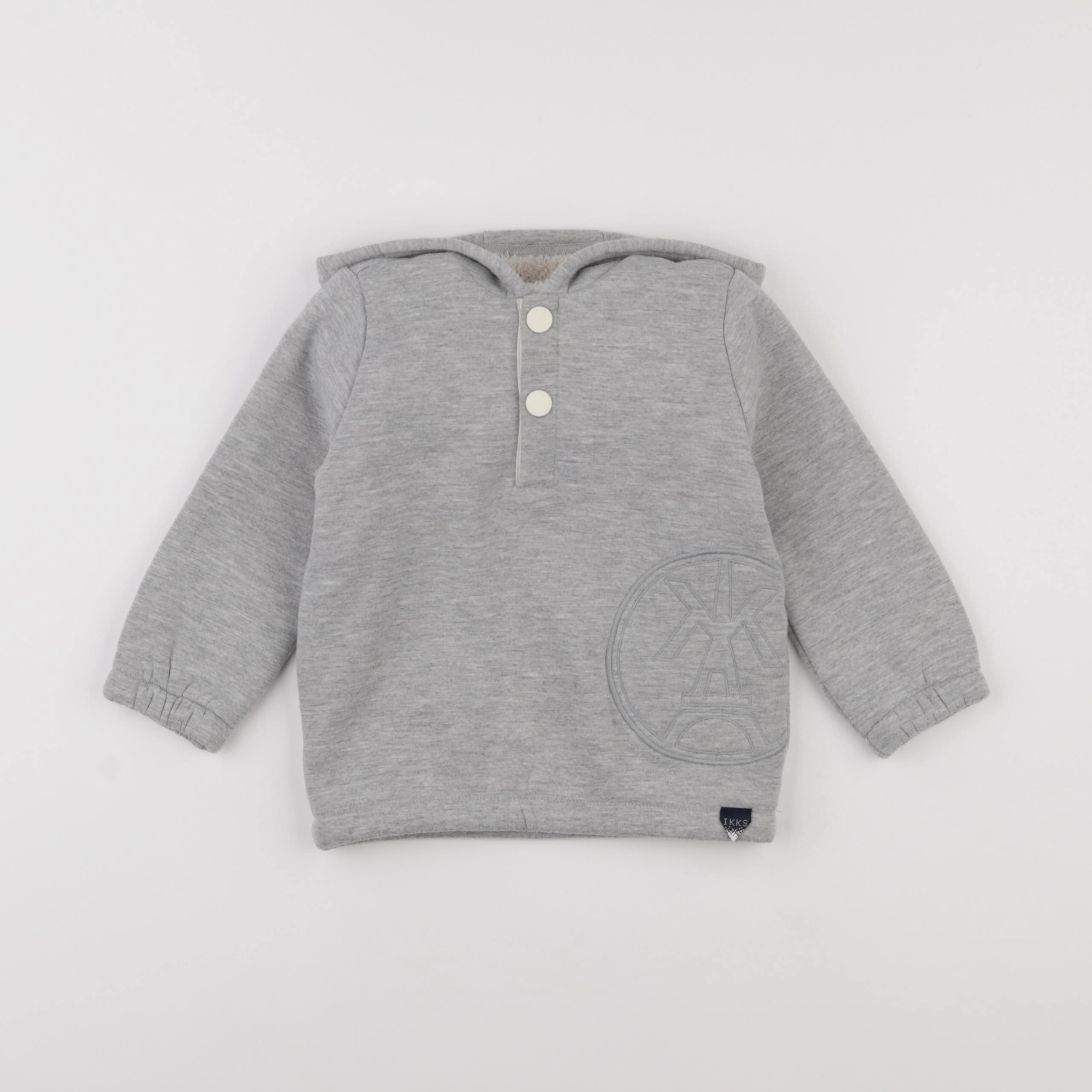 IKKS - sweat gris - 18 mois