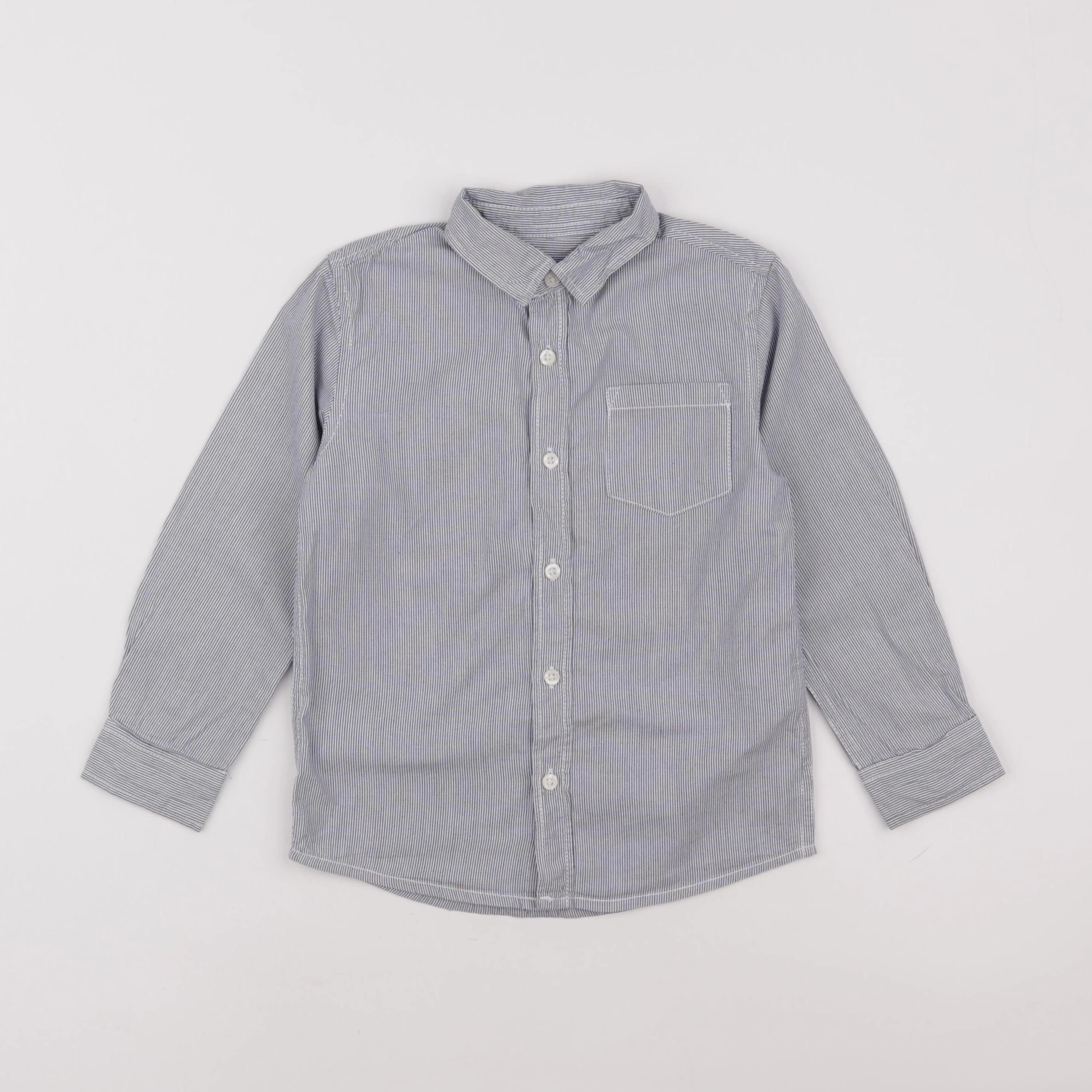 Monoprix - chemise bleu - 5 ans
