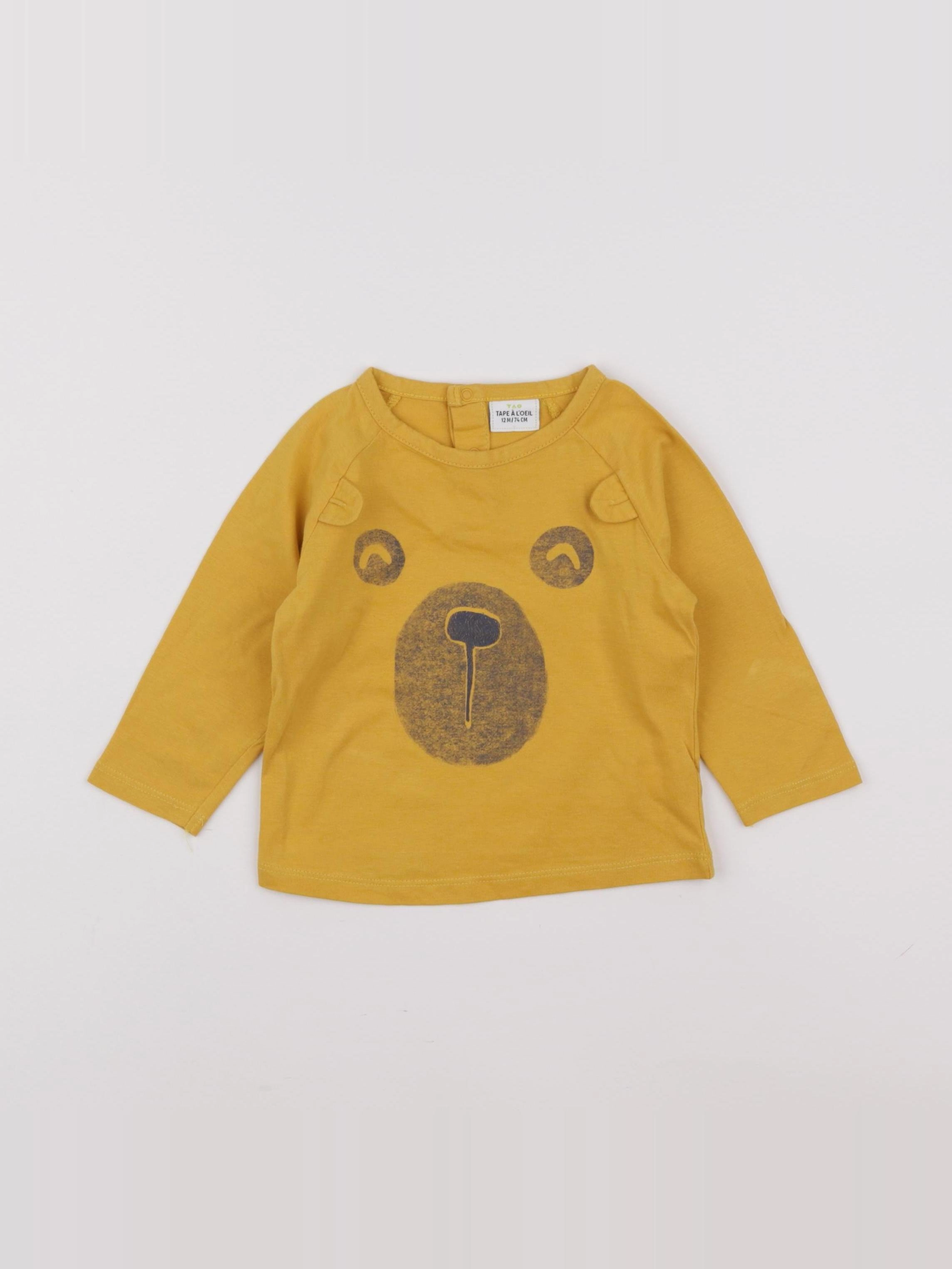 Tape à l'oeil - tee-shirt jaune - 12 mois