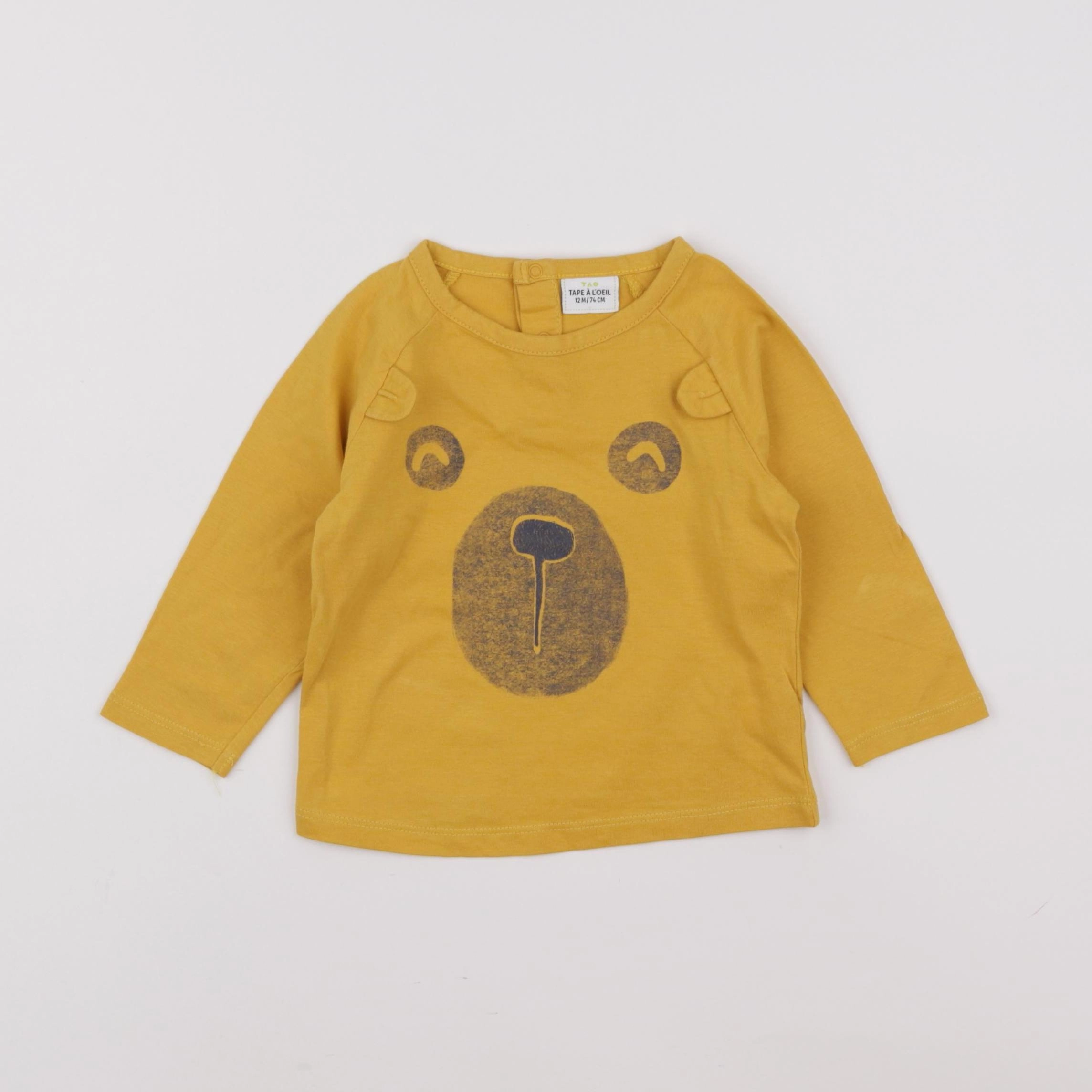 Tape à l'oeil - tee-shirt jaune - 12 mois