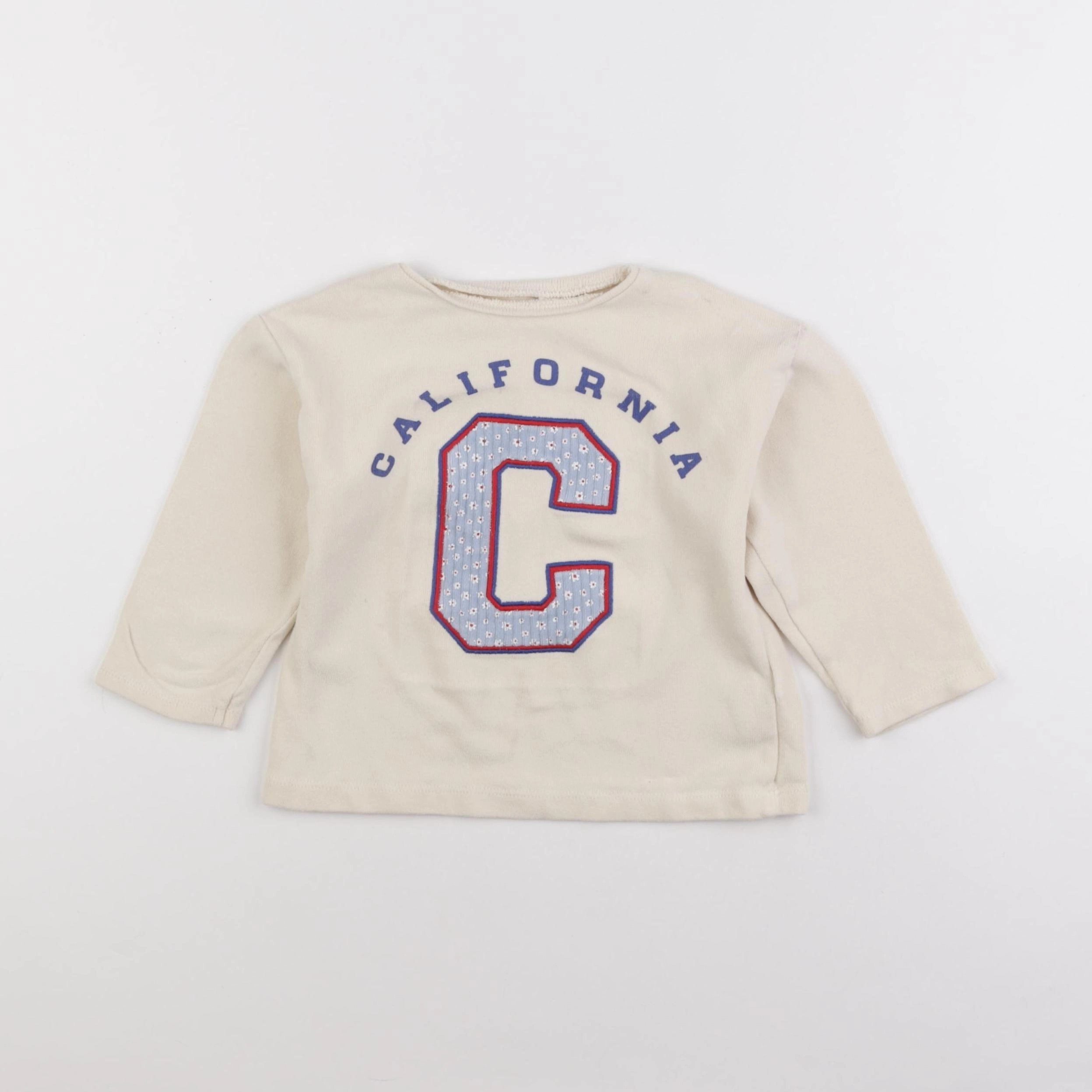 Zara - sweat beige - 4 ans