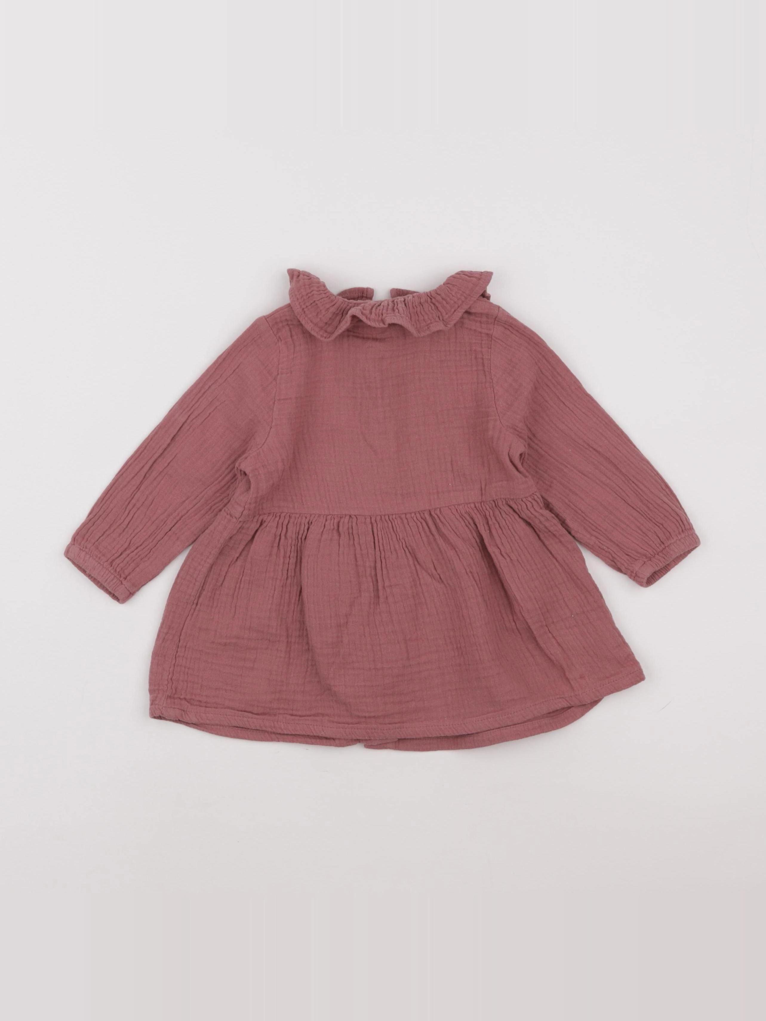 Vertbaudet - robe rose - 12 mois