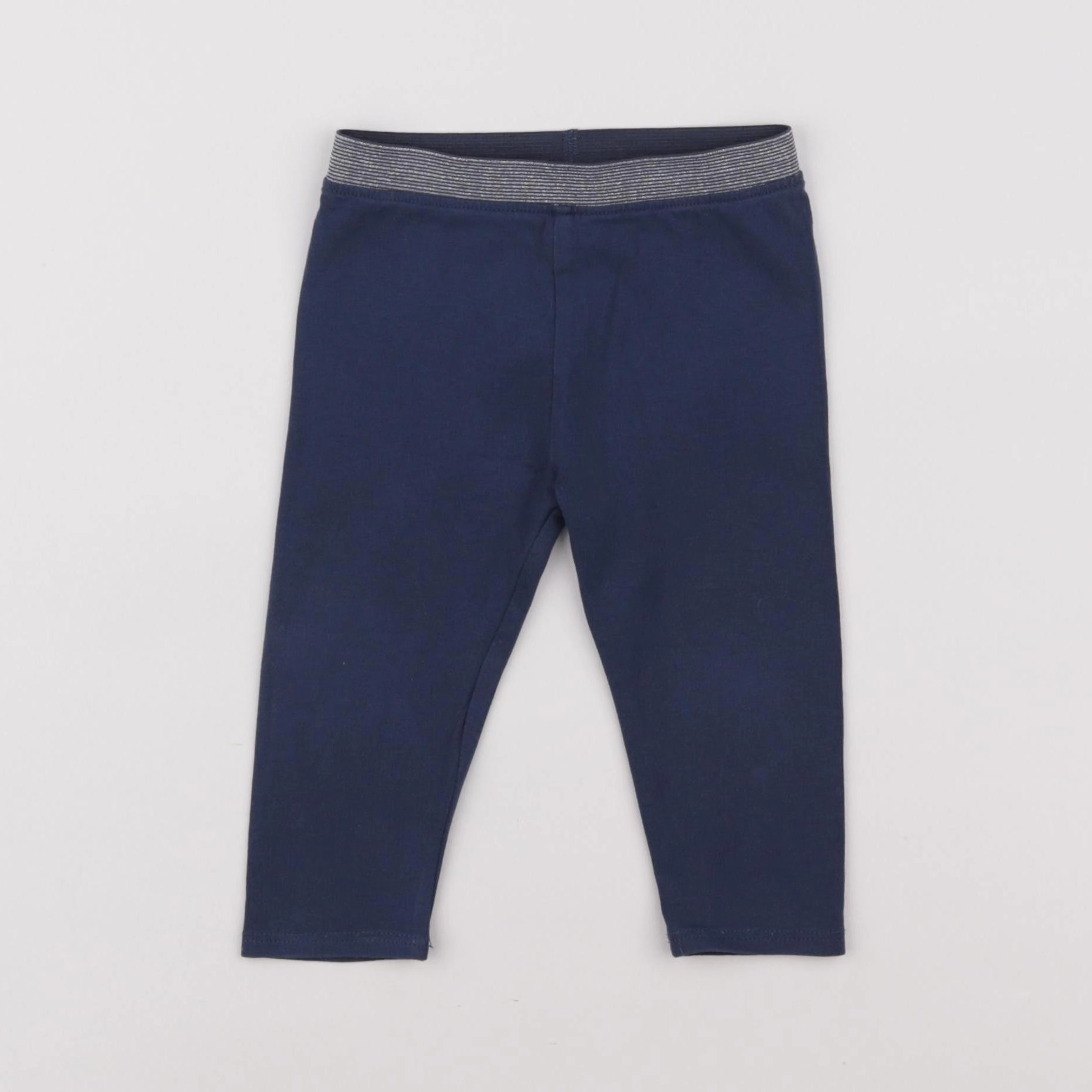 Vertbaudet - legging bleu - 12 mois
