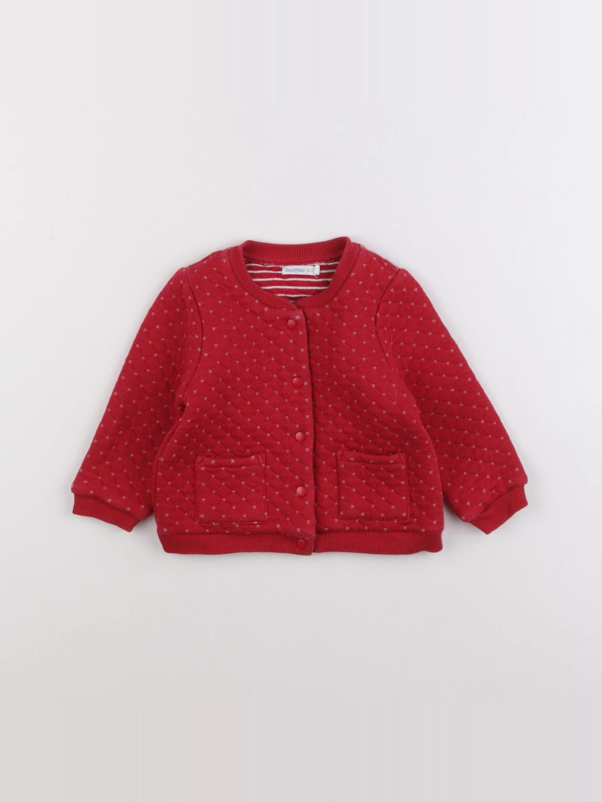 Boutchou - veste rouge - 9 mois