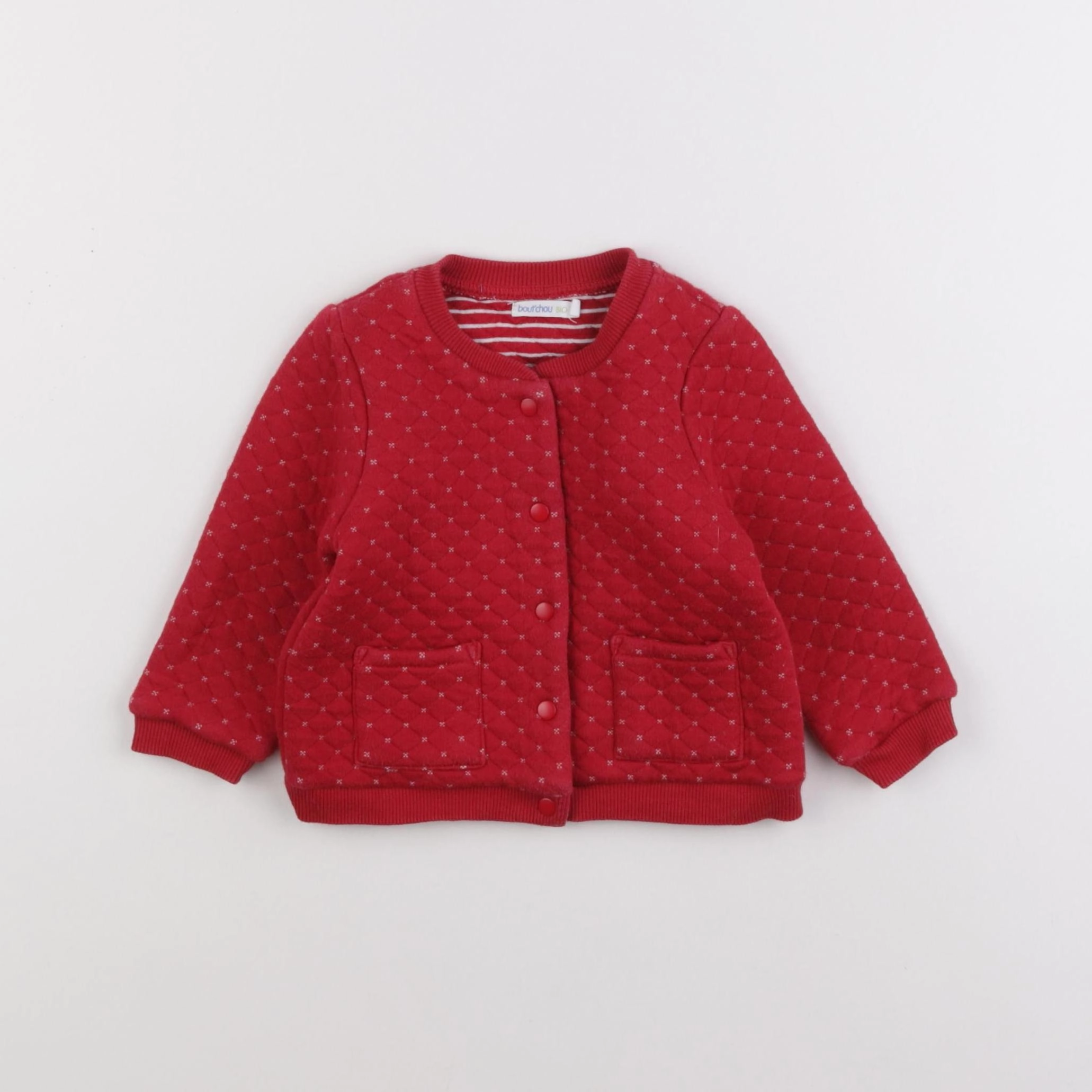 Boutchou - veste rouge - 9 mois